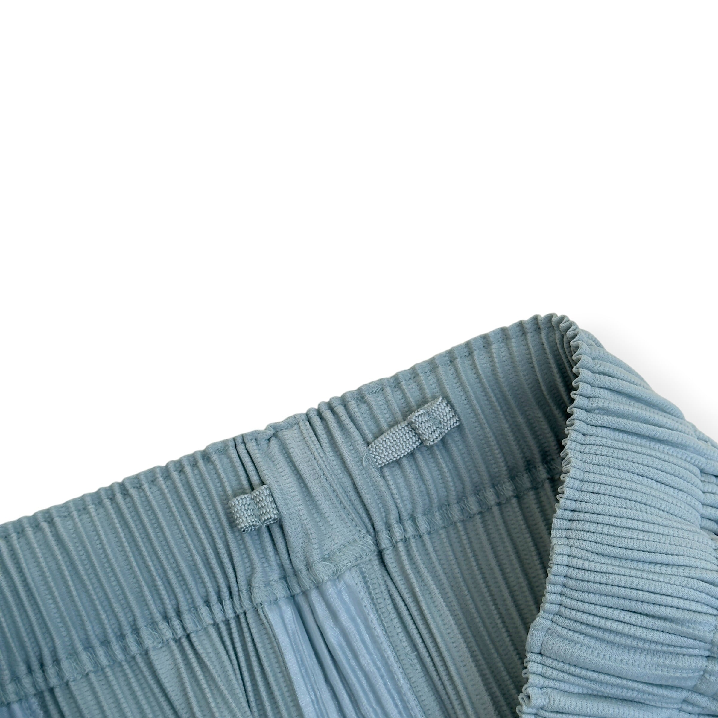 ISSEY MIYAKE HOMME PLISSÉ PLEATED TROUSERS LIGHT BLUE 3 / M