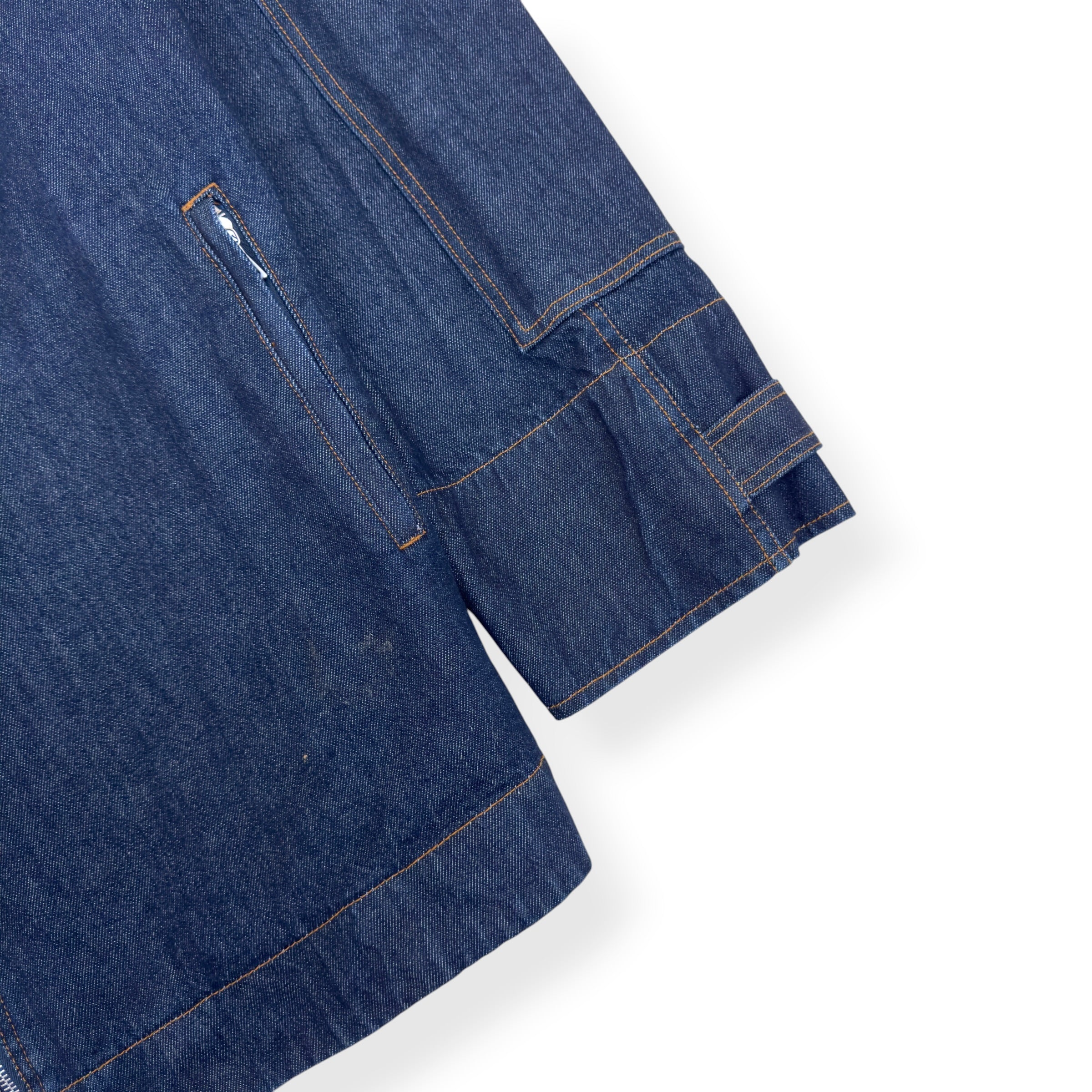 DRIES VAN NOTEN DENIM ZIP JACKET INDIGO XL