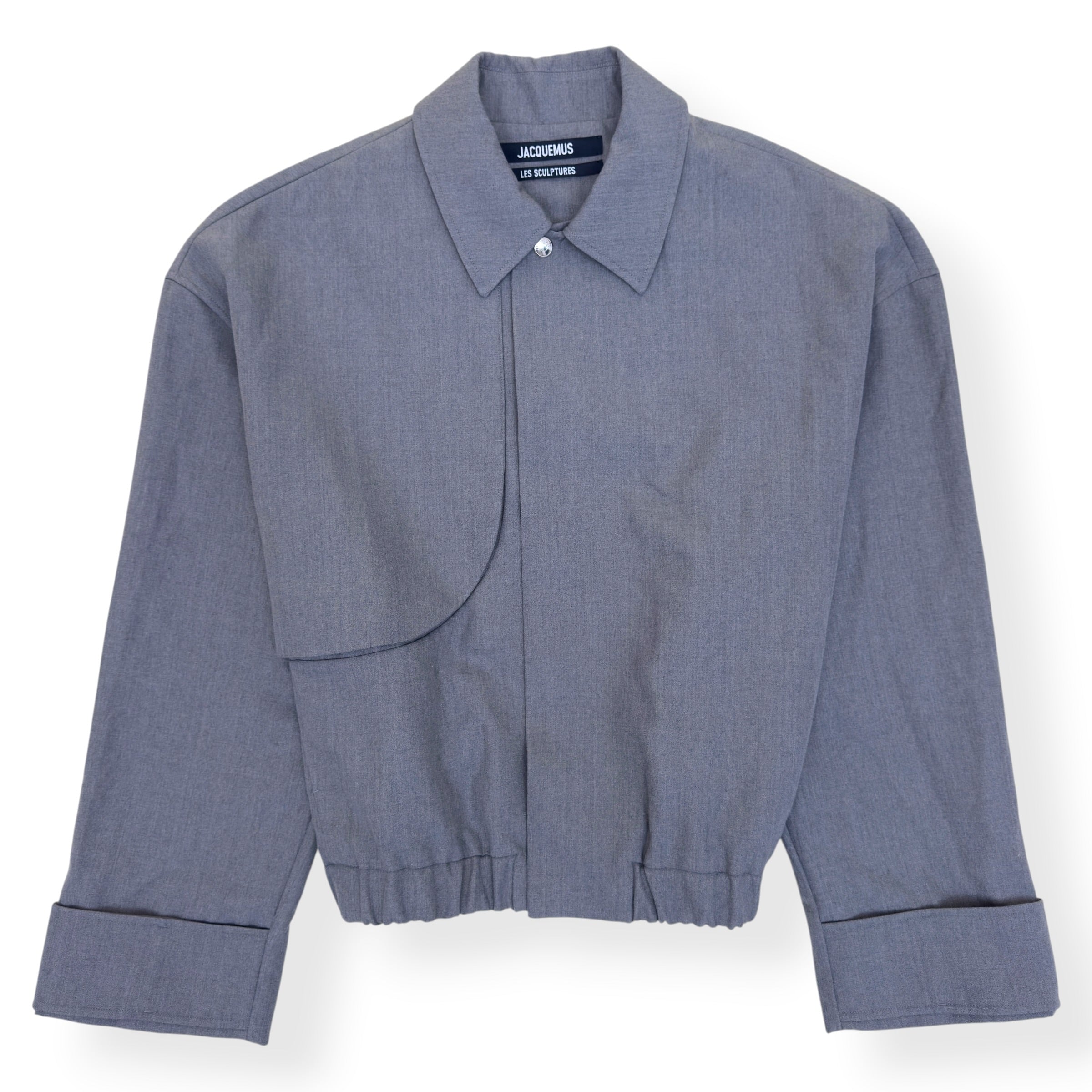 JACQUEMUS LES SCULPTURES CROPPED JACKET GREY 54 / XXL