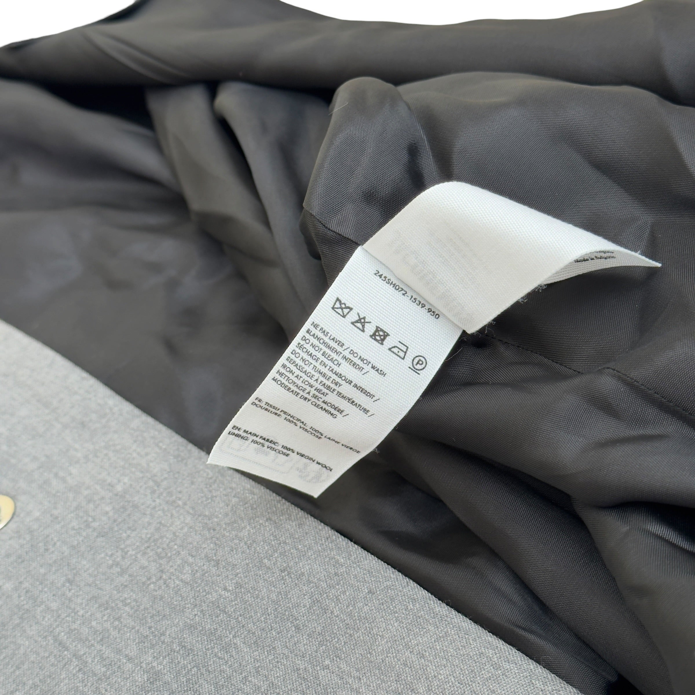 JACQUEMUS LES SCULPTURES CROPPED JACKET GREY 54 / XXL