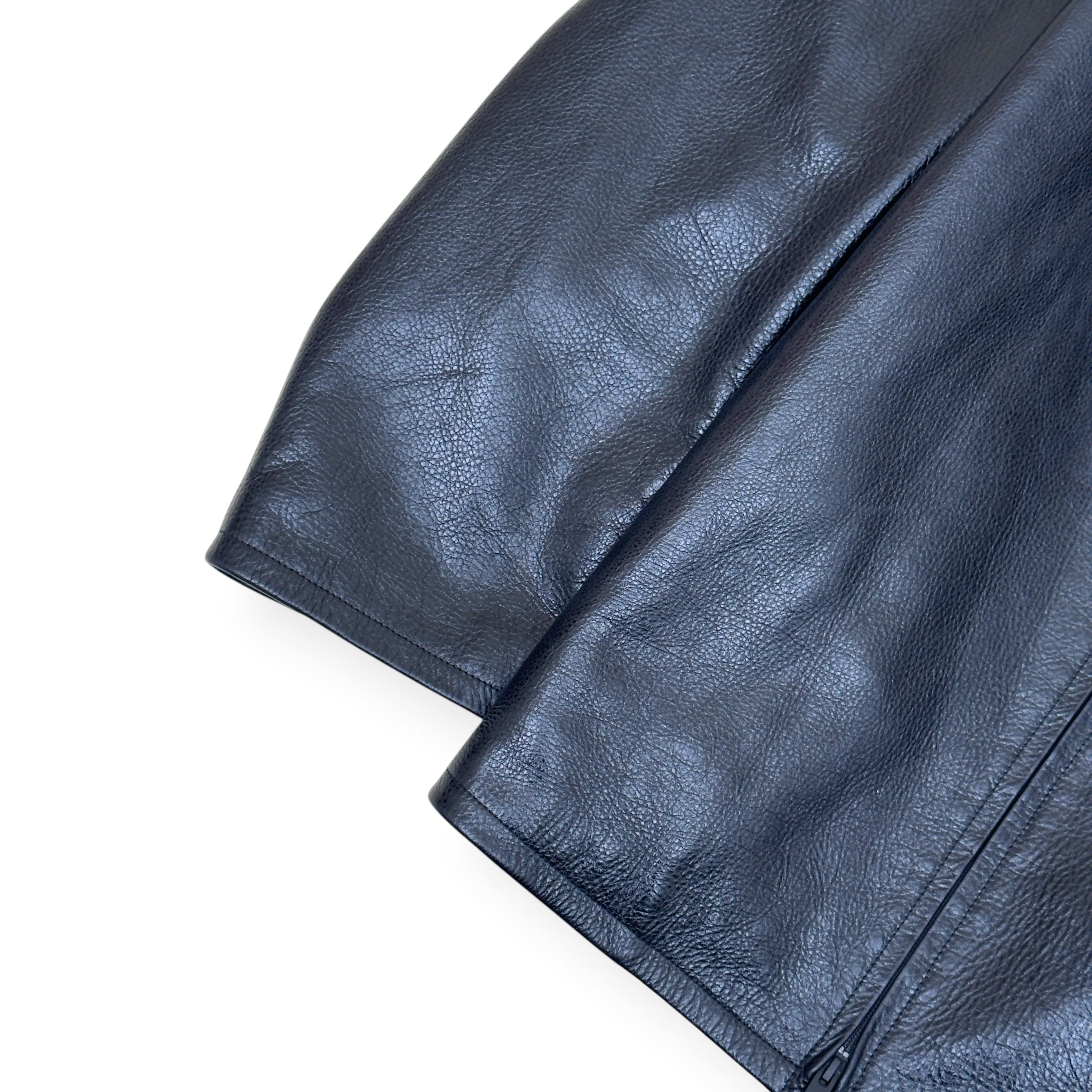 FEAR OF GOD ETERNAL LEATHER ZIP JACKET BLACK XL