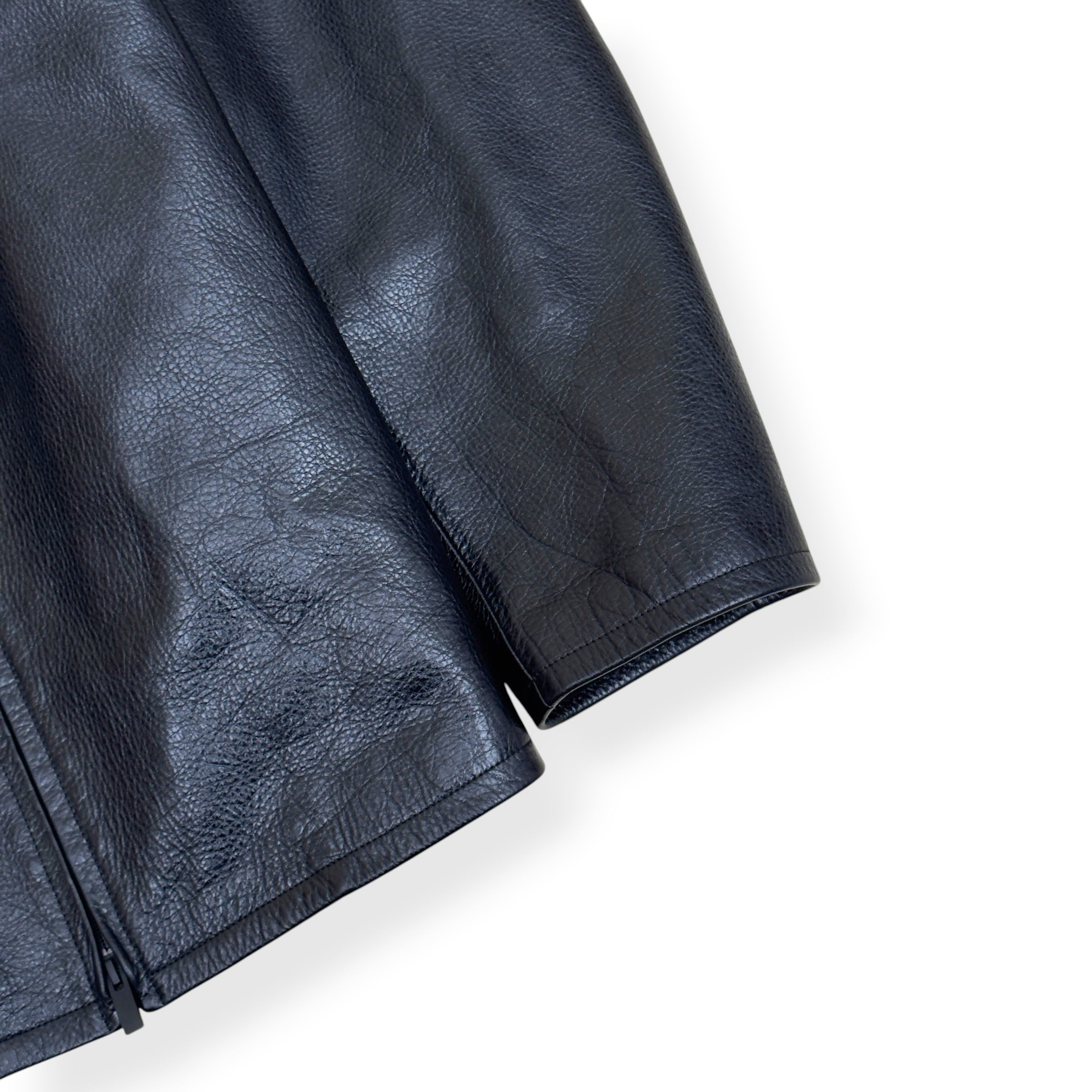 FEAR OF GOD ETERNAL LEATHER ZIP JACKET BLACK XL