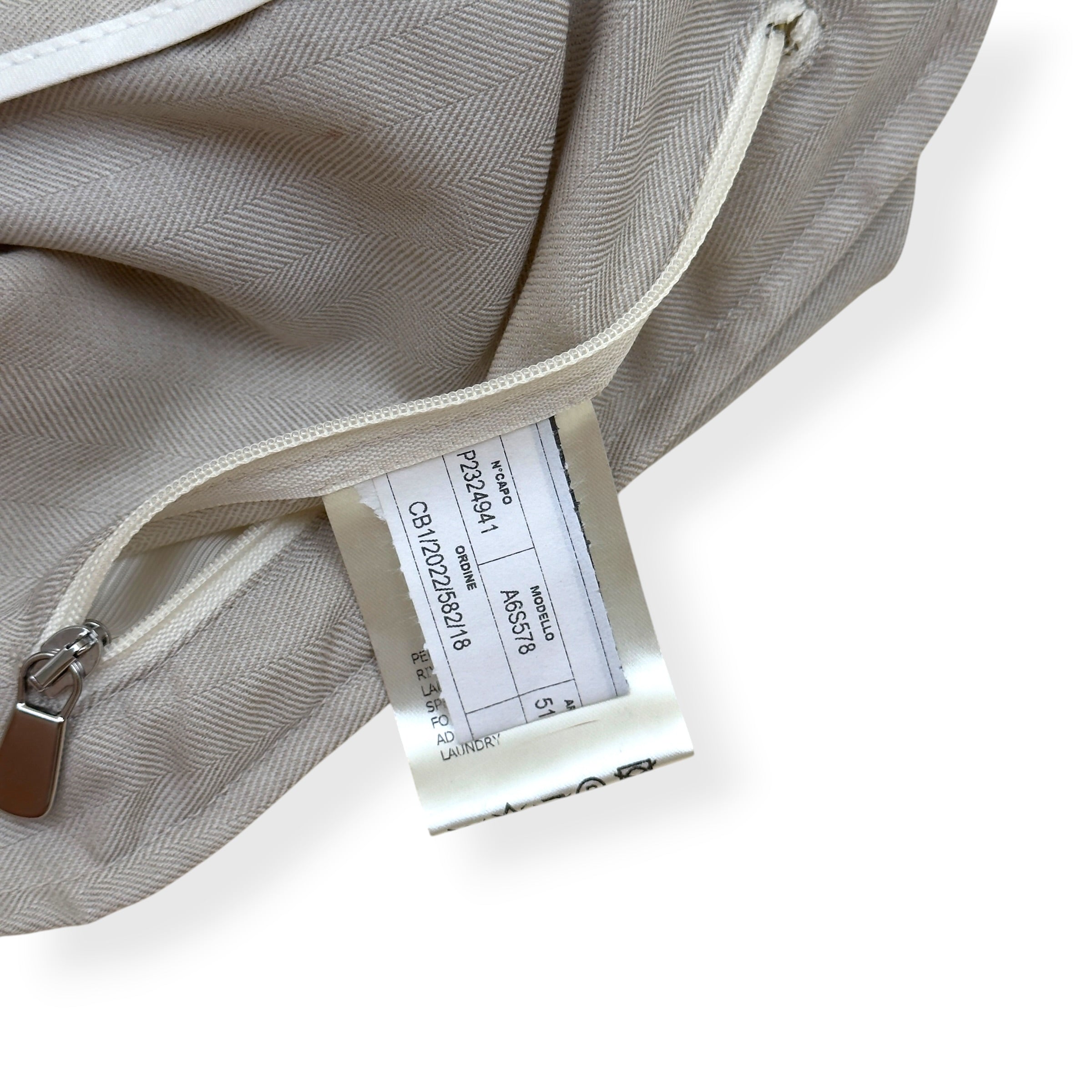 THOM SWEENEY WOOL ZIP-UP GILET STONE 50 / M