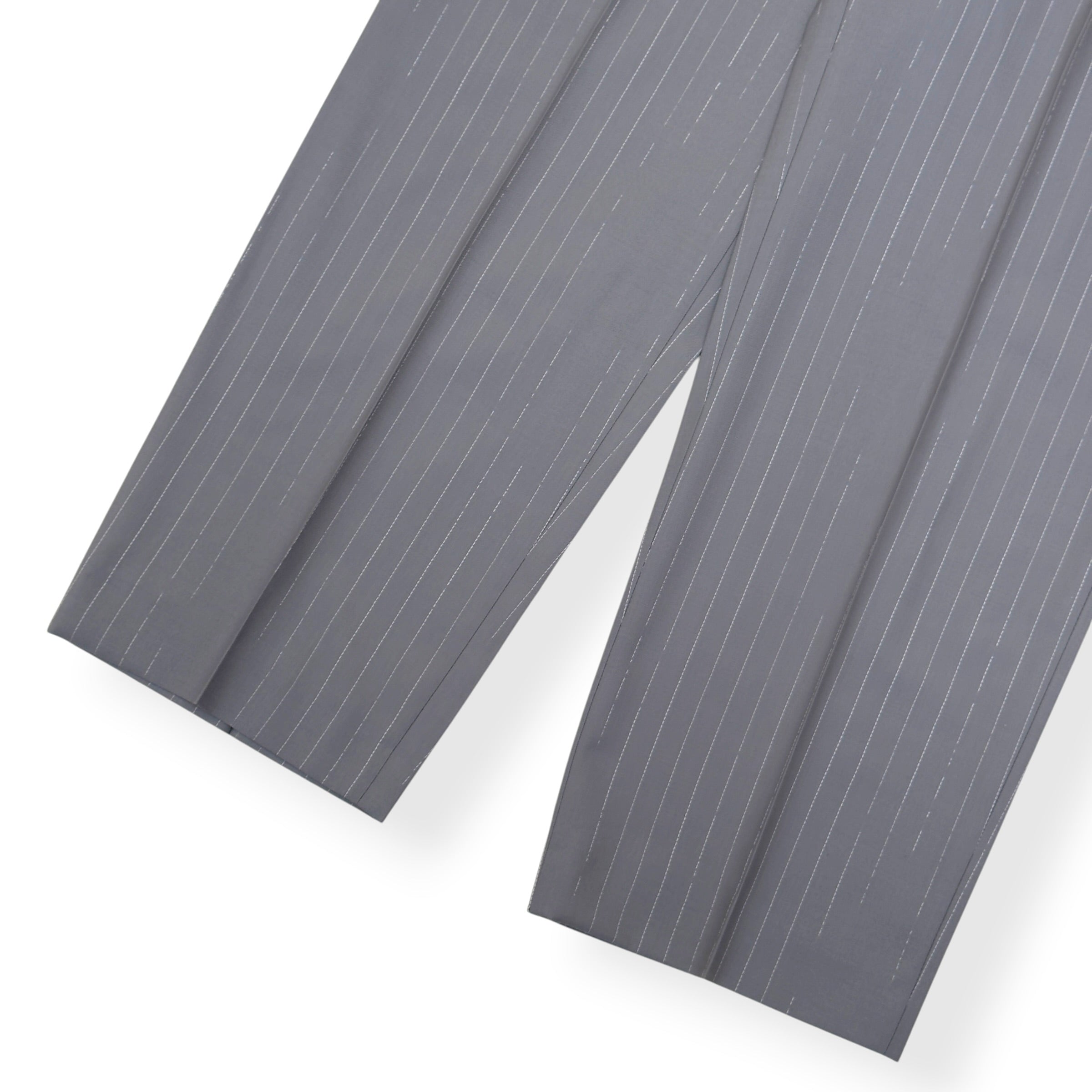 BOSS CRUSHER PINSTRIPE STRAIGHT LEG TROUSERS GREY 52 / XL