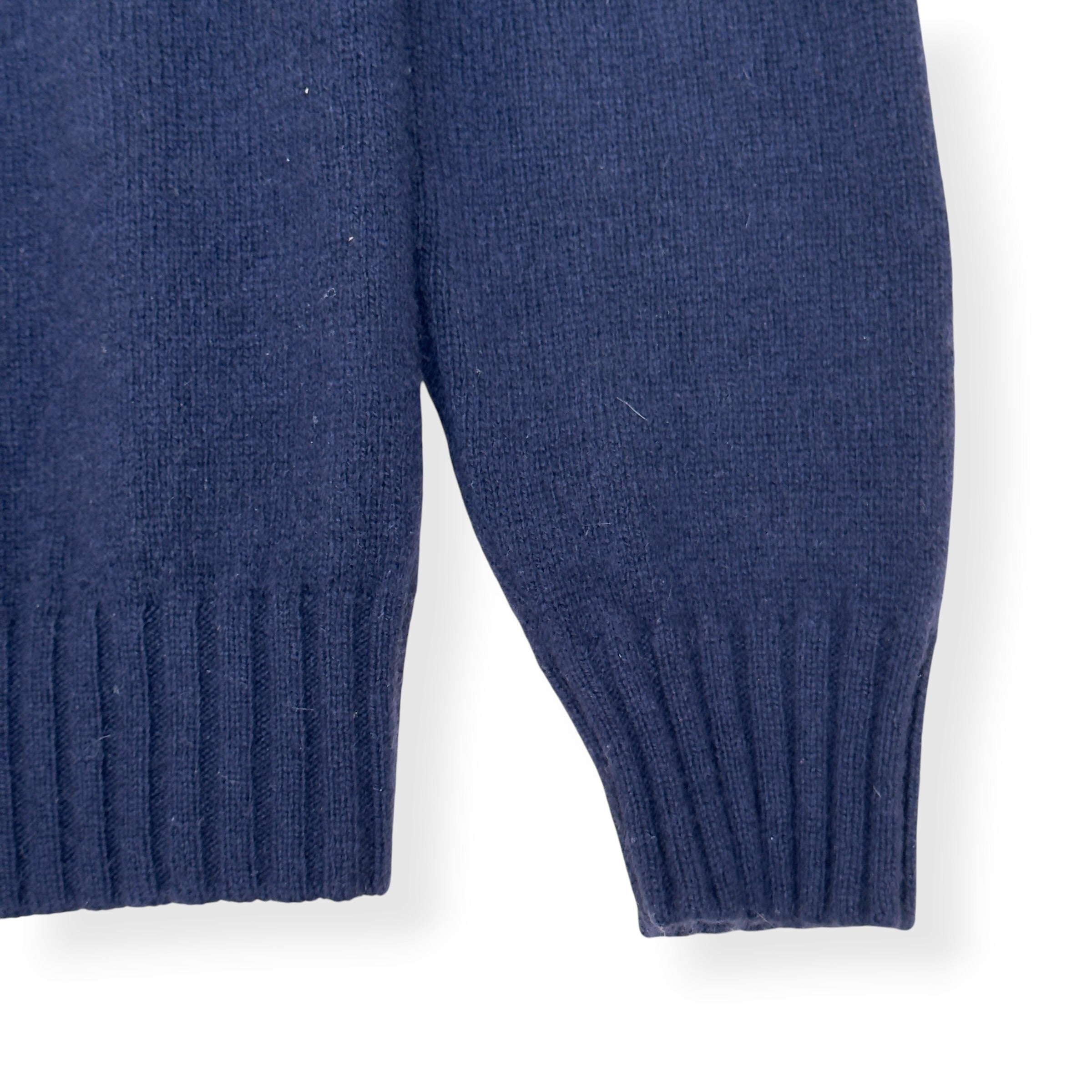 THOM SWEENEY CASHMERE CREWNECK SWEATER NAVY M
