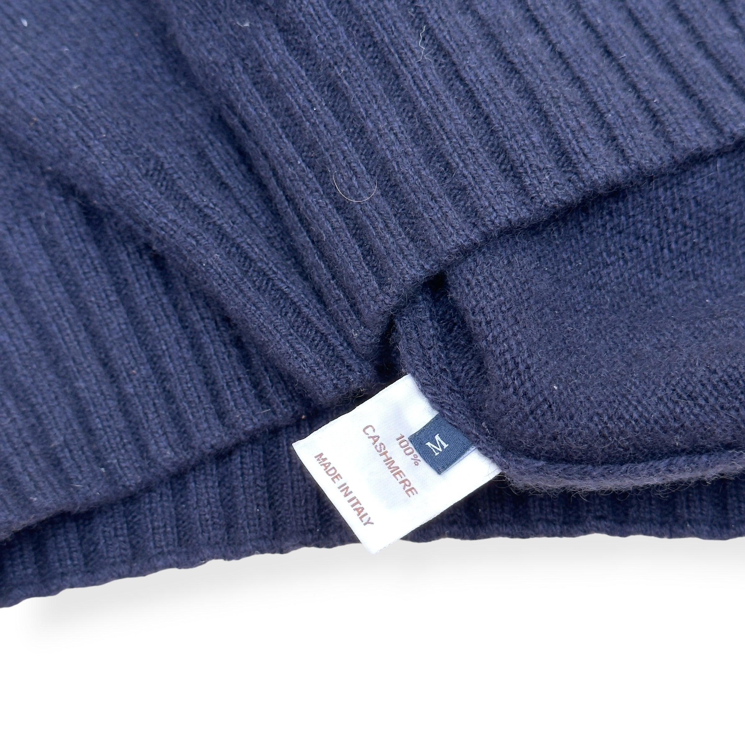 THOM SWEENEY CASHMERE CREWNECK SWEATER NAVY M
