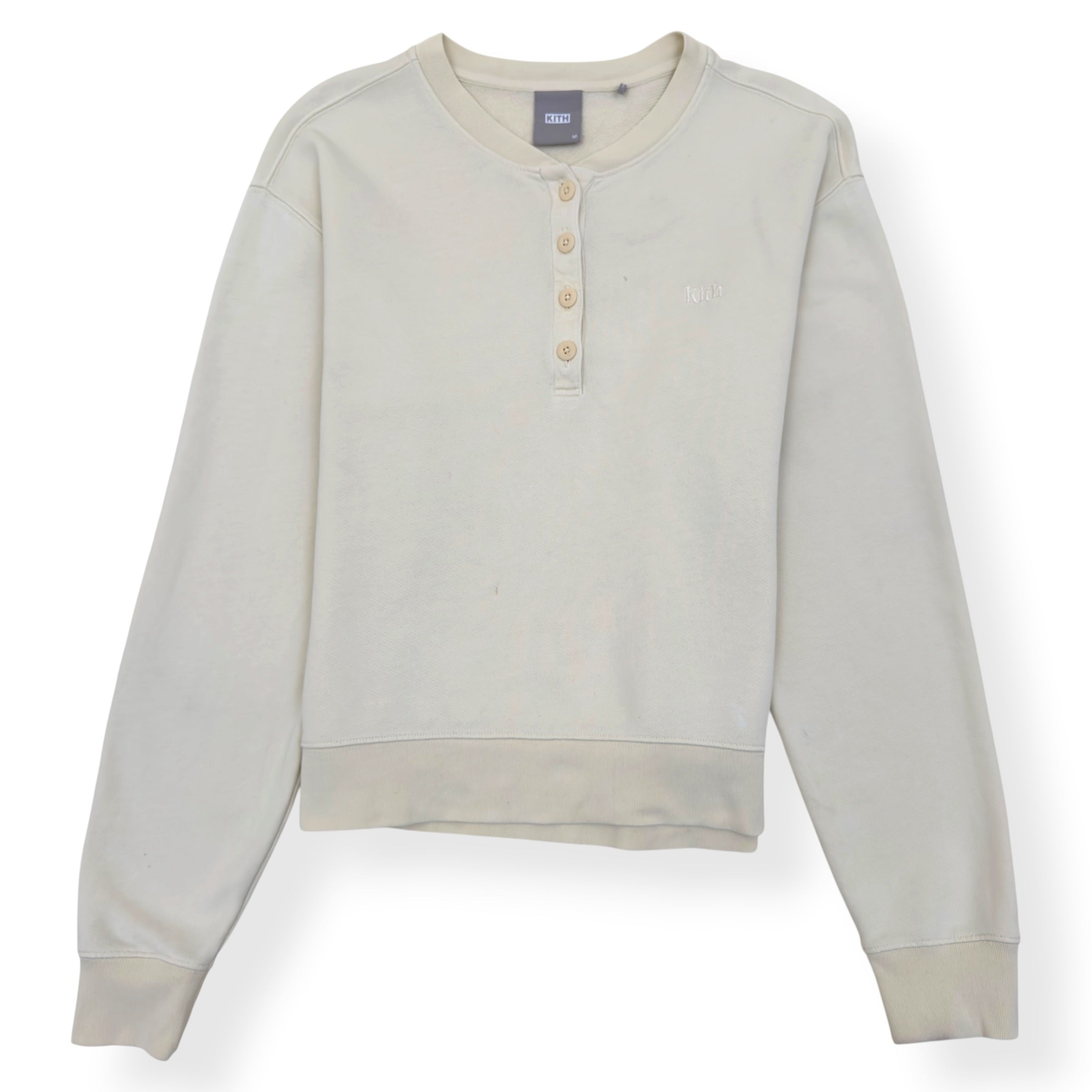 KITH HENLEY NELSON PULLOVER CREAM M