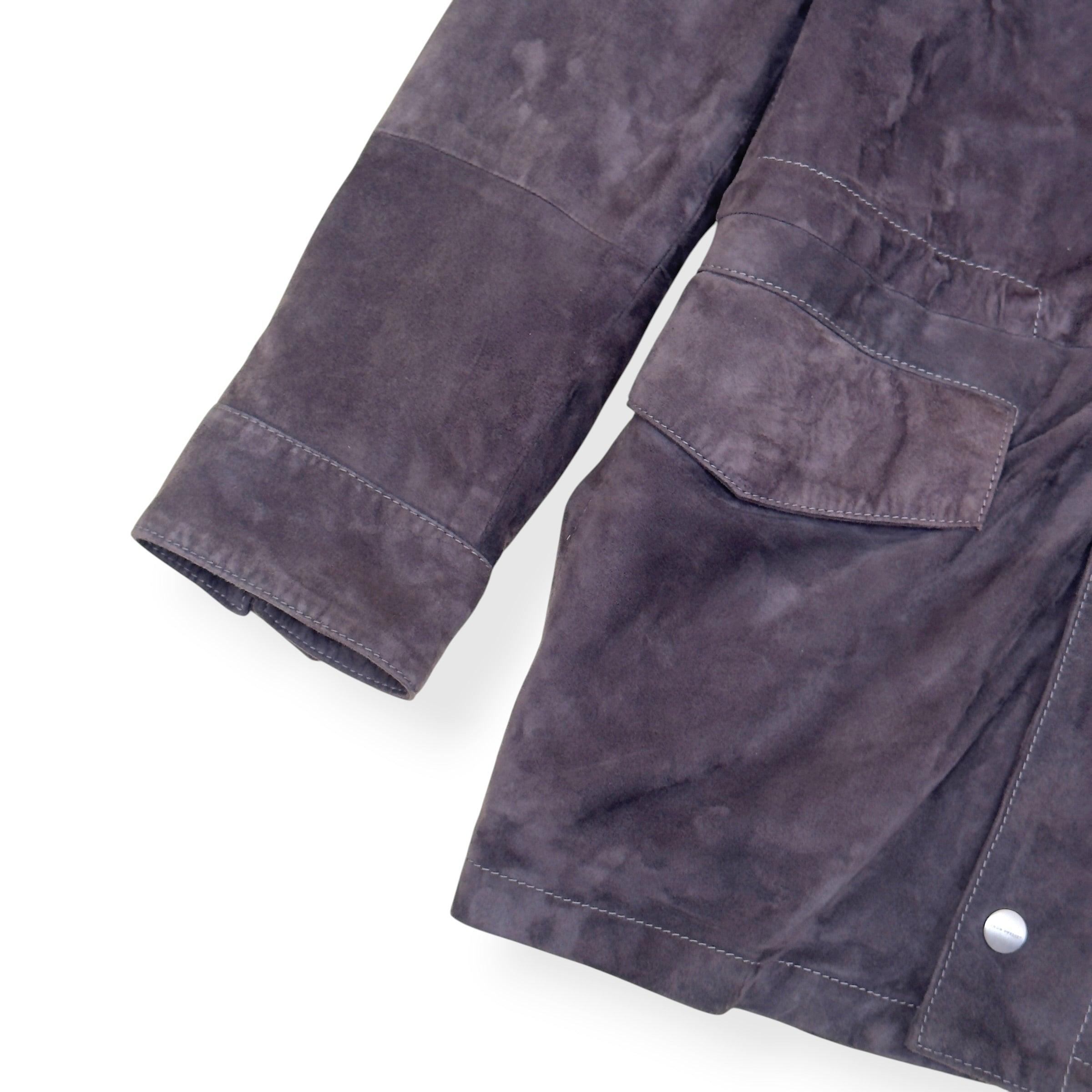 THOM SWEENEY SUEDE FIELD JACKET BROWN 52 / L