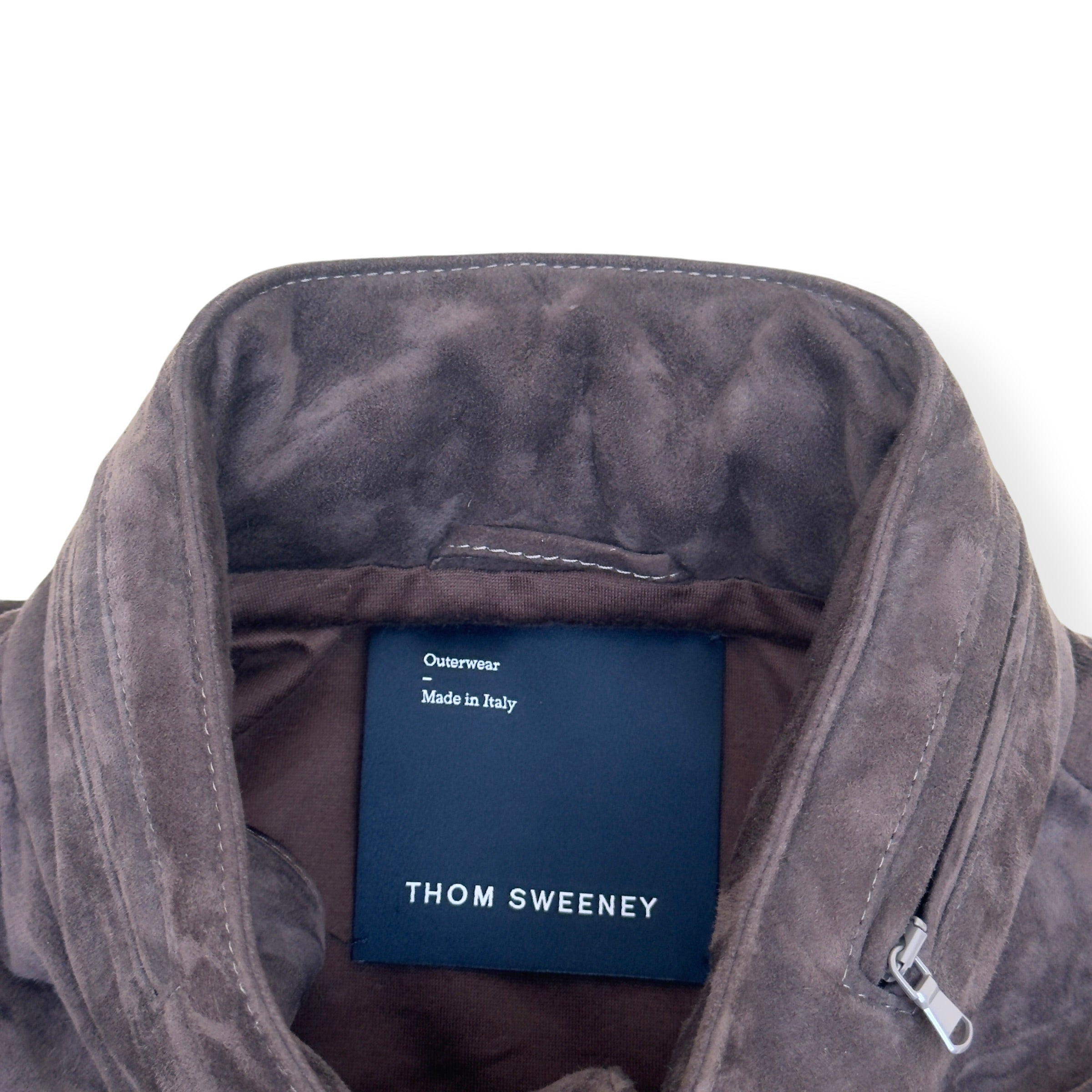 THOM SWEENEY SUEDE FIELD JACKET BROWN 52 / L