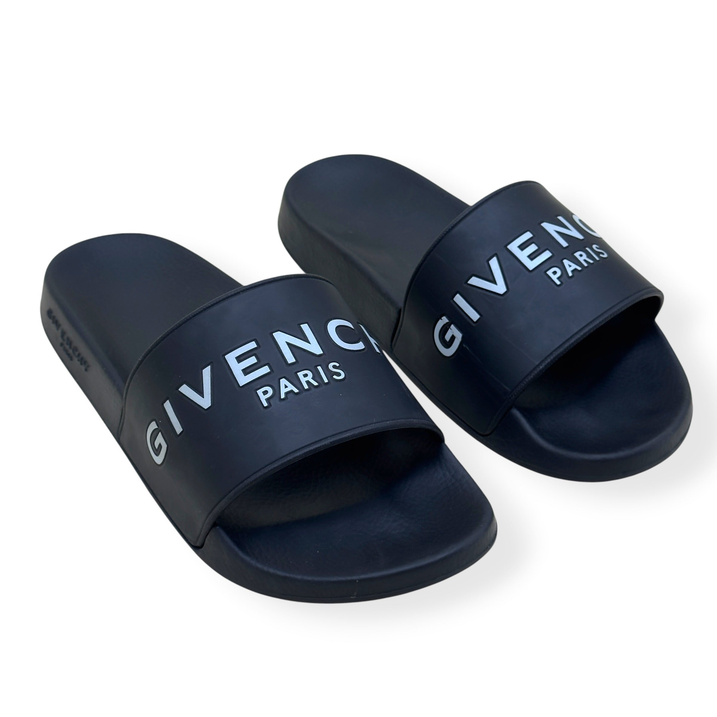 GIVENCHY PARIS LOGO RUBBER SLIDE BLACK 37 / UK4