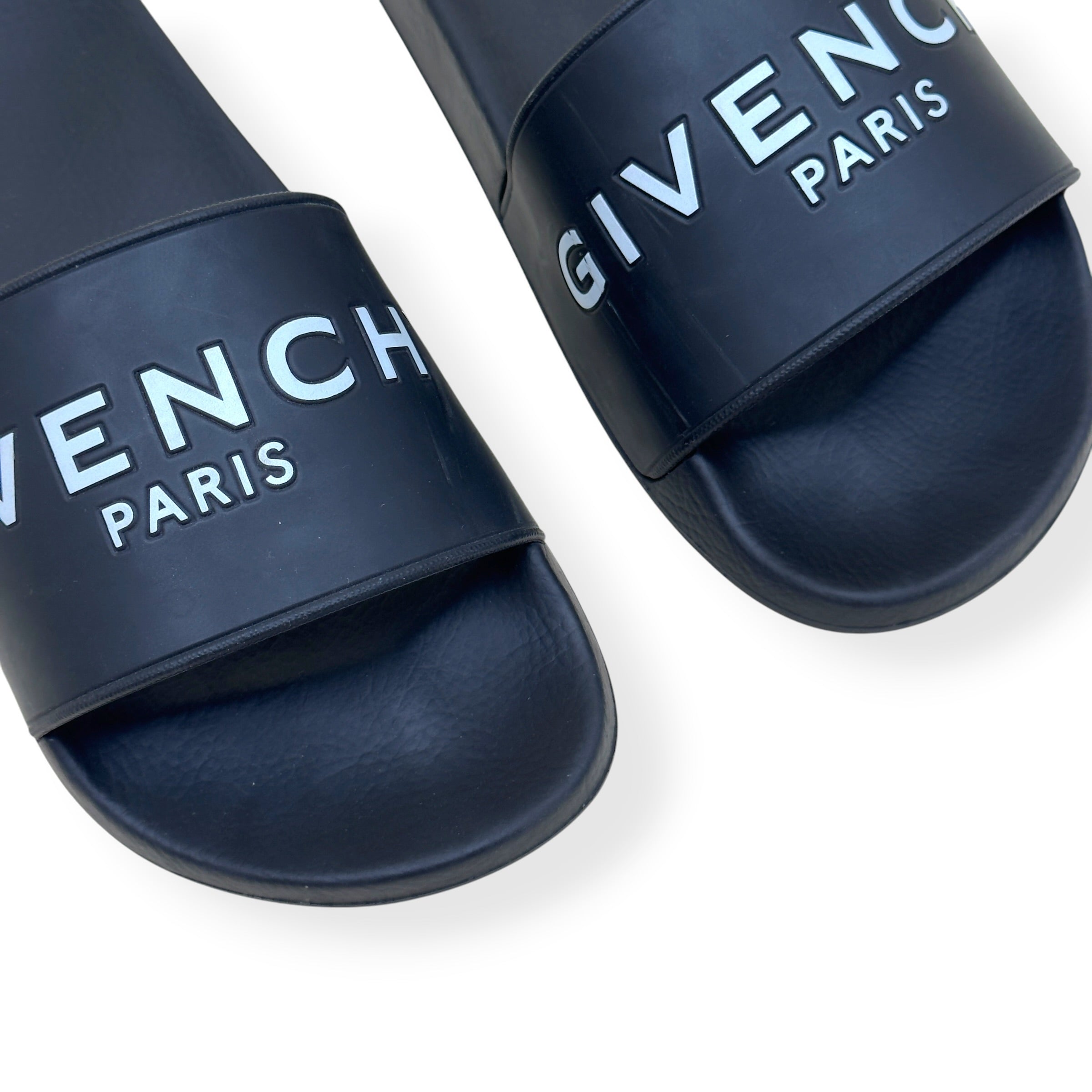 GIVENCHY PARIS LOGO RUBBER SLIDE BLACK 37 / UK4