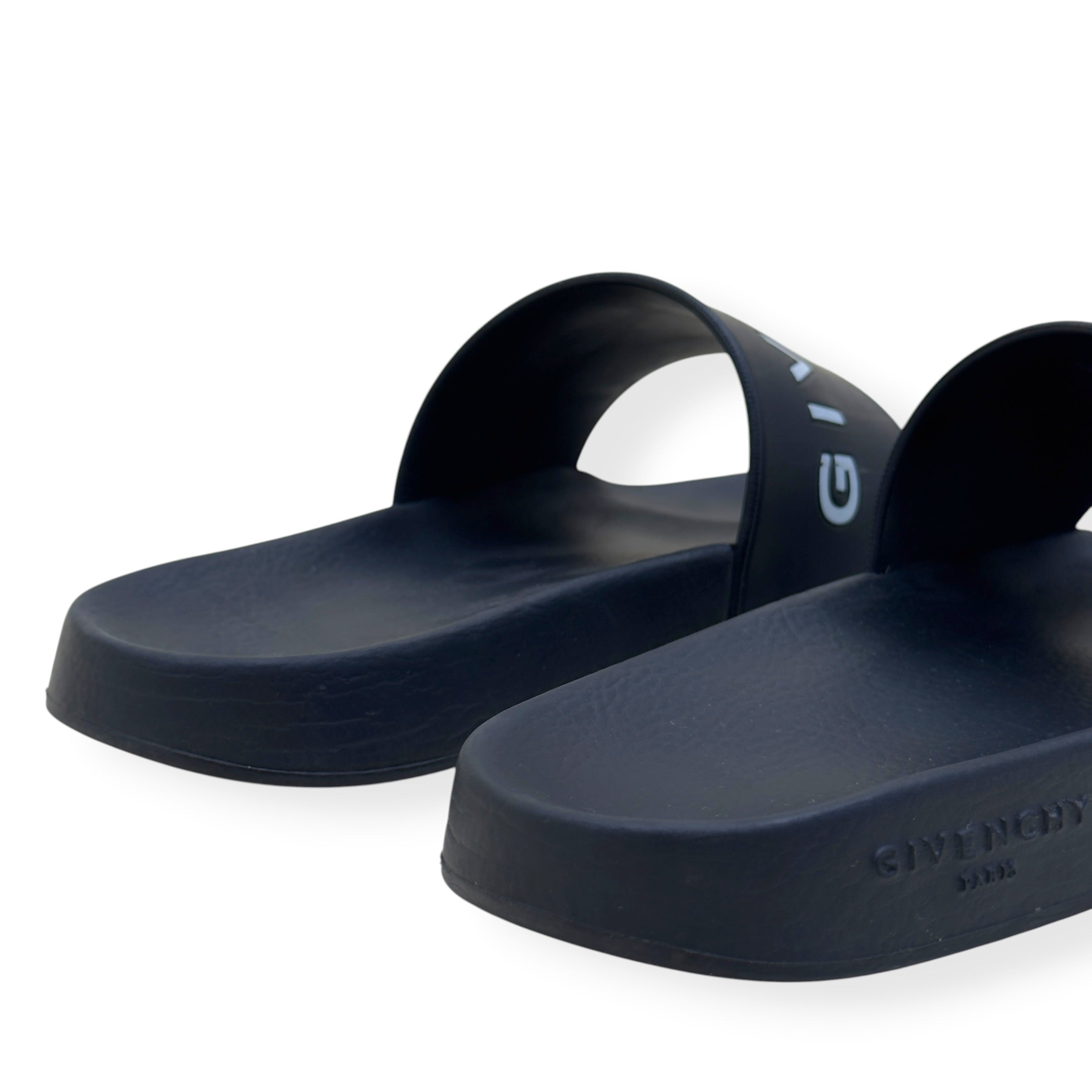 GIVENCHY PARIS LOGO RUBBER SLIDE BLACK 37 / UK4