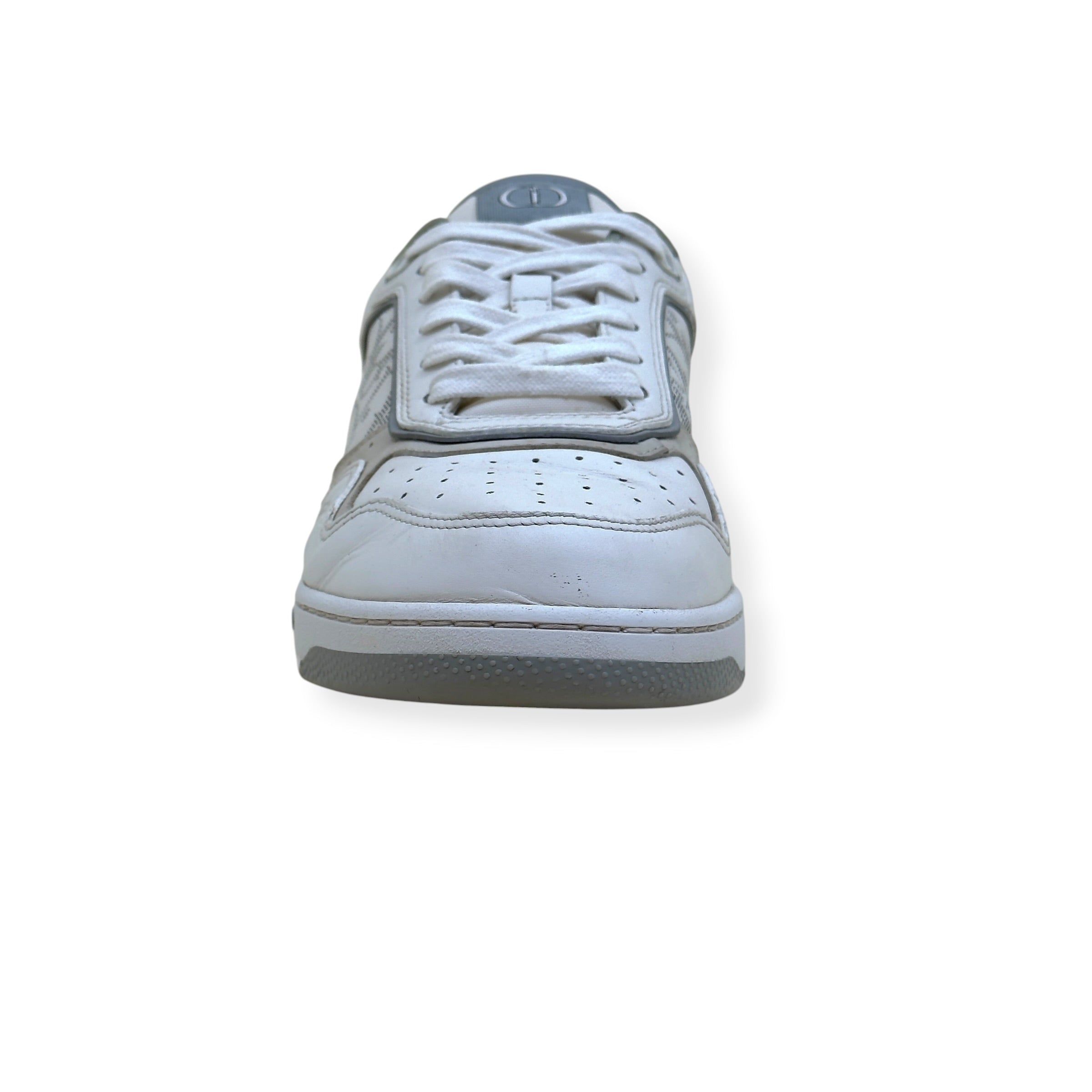 DIOR B27 LOW TOP OBLIQUE SNEAKER WHITE GREY 42.5 / UK8.5