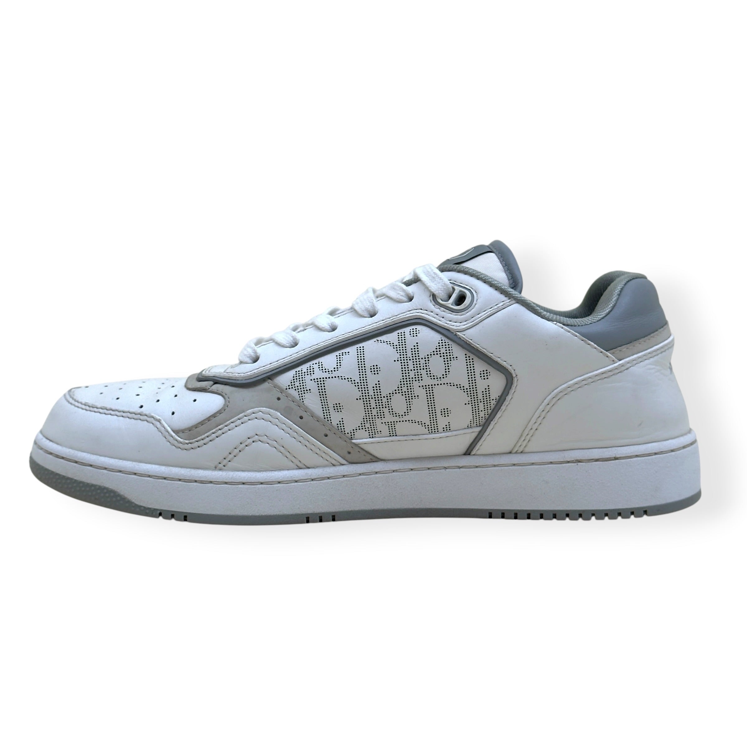 DIOR B27 LOW TOP OBLIQUE SNEAKER WHITE GREY 42.5 / UK8.5