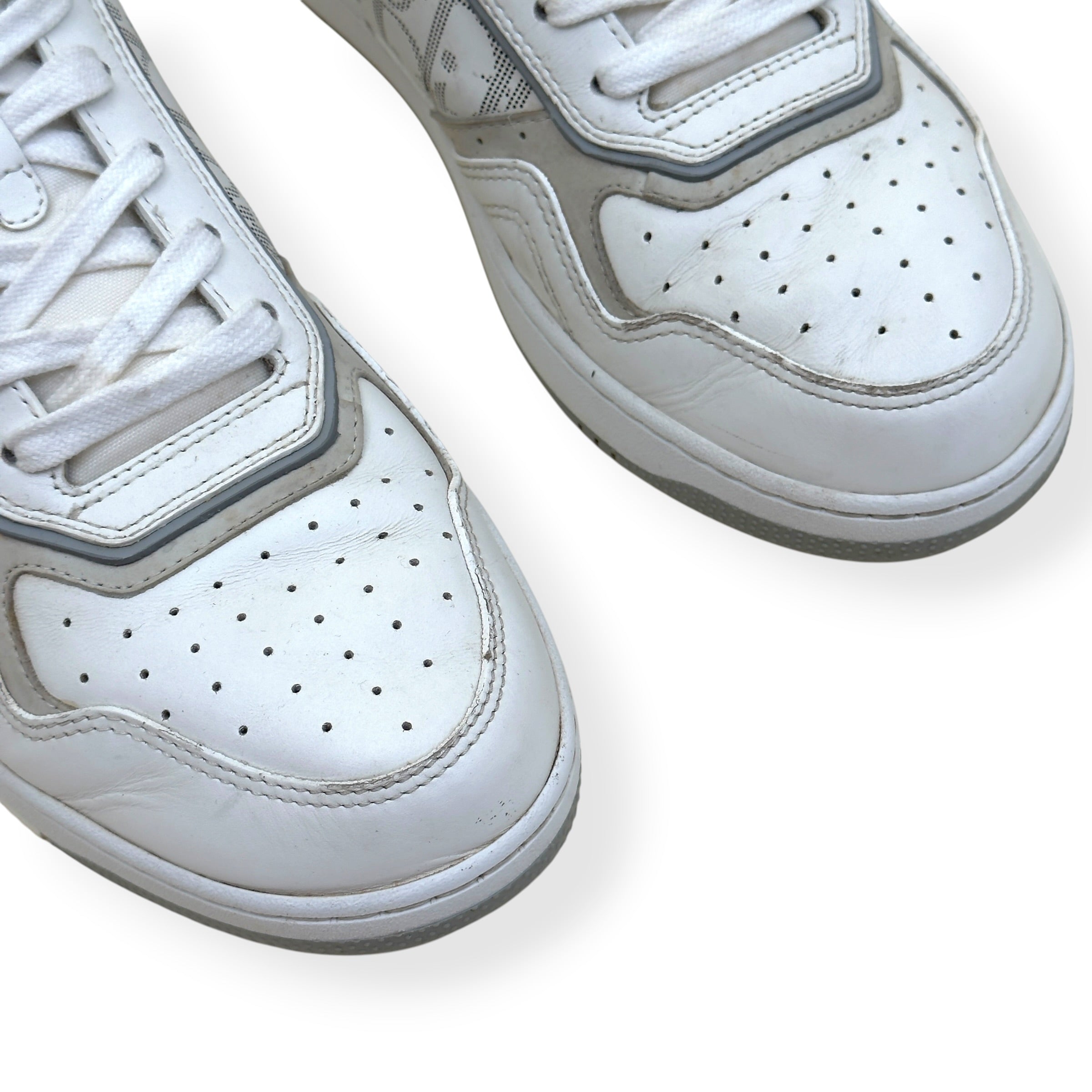 DIOR B27 LOW TOP OBLIQUE SNEAKER WHITE GREY 42.5 / UK8.5
