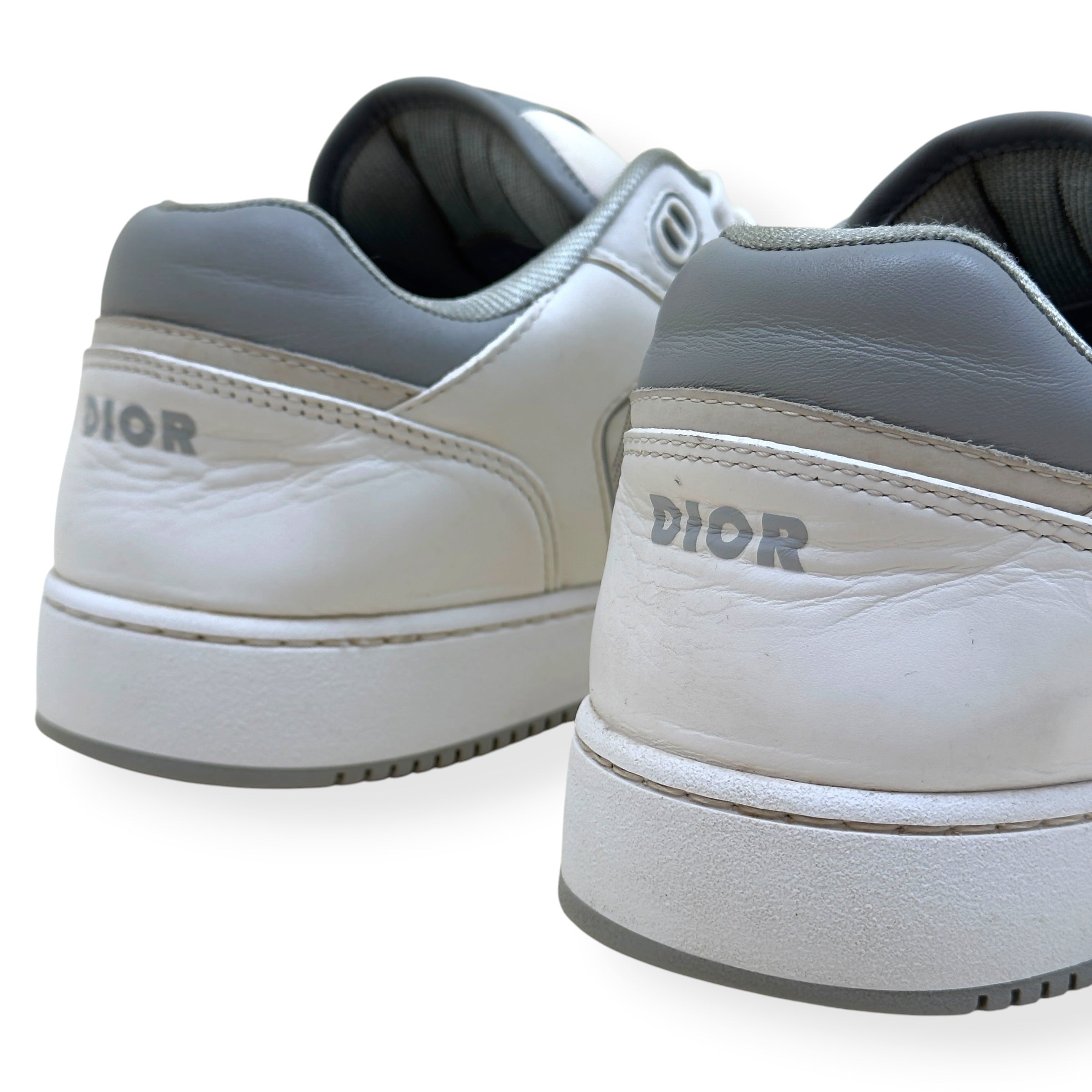 DIOR B27 LOW TOP OBLIQUE SNEAKER WHITE GREY 42.5 / UK8.5