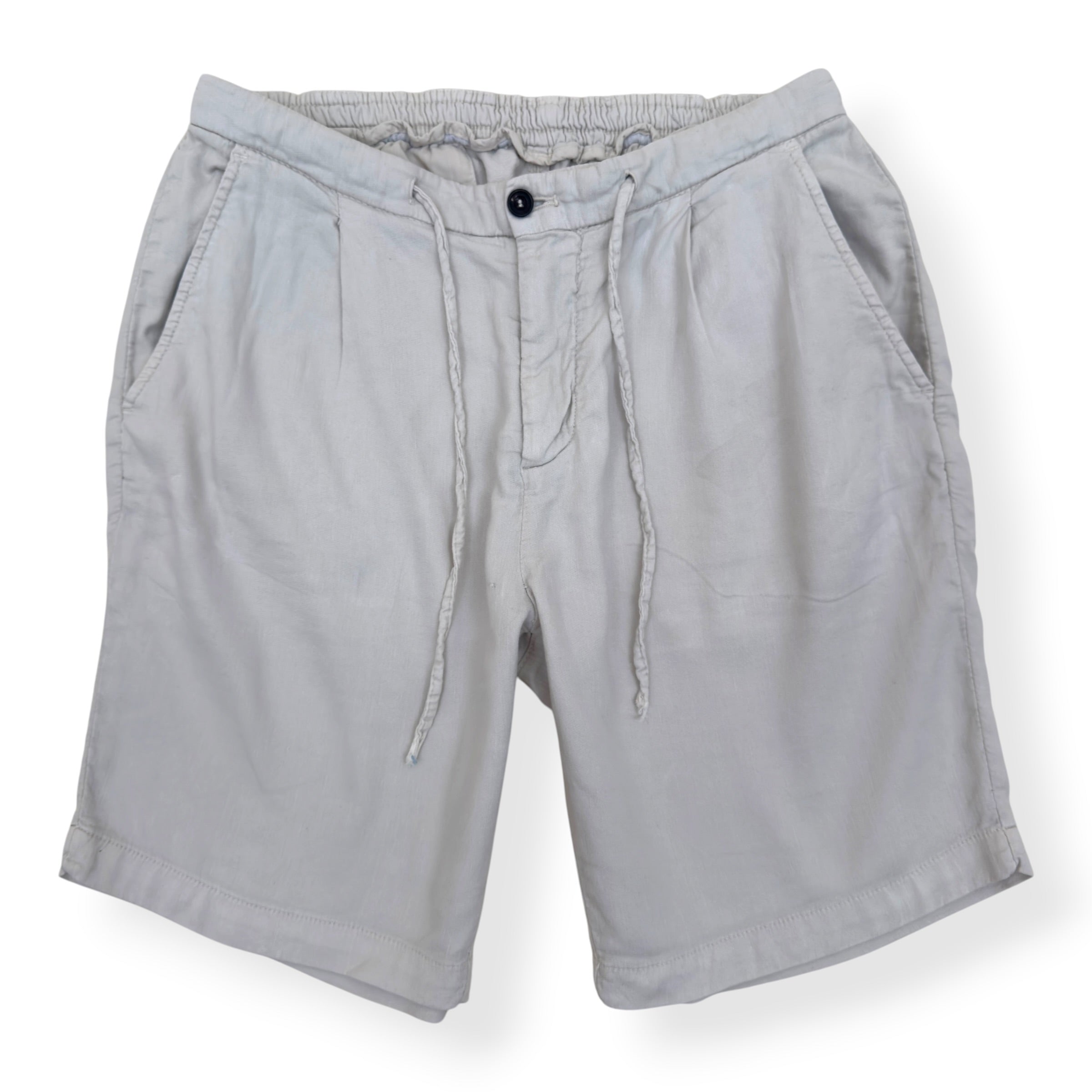 THOM SWEENEY COTTON / LINEN SHORTS CREAM 48 / S