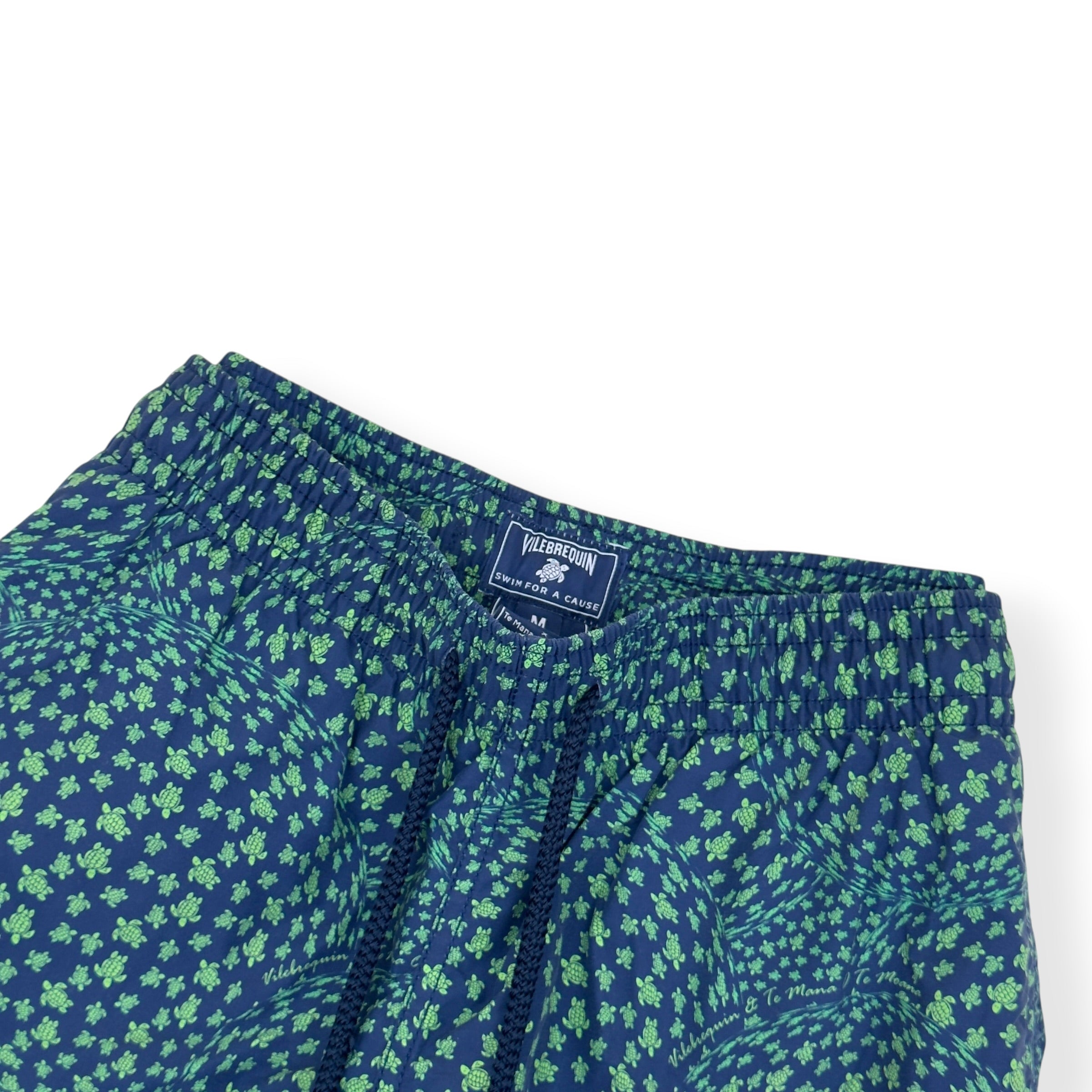 VILEBREQUIN X TE MANA O TE MOANA MOOREA SWIM SHORTS NAVY / GREEN M