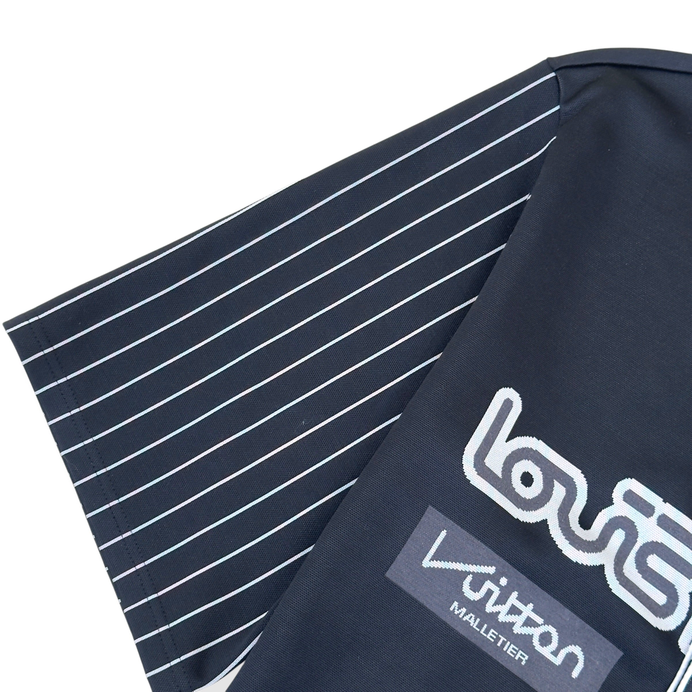 LOUIS VUITTON BASEBALL JERSEY BLACK / WHITE XXL