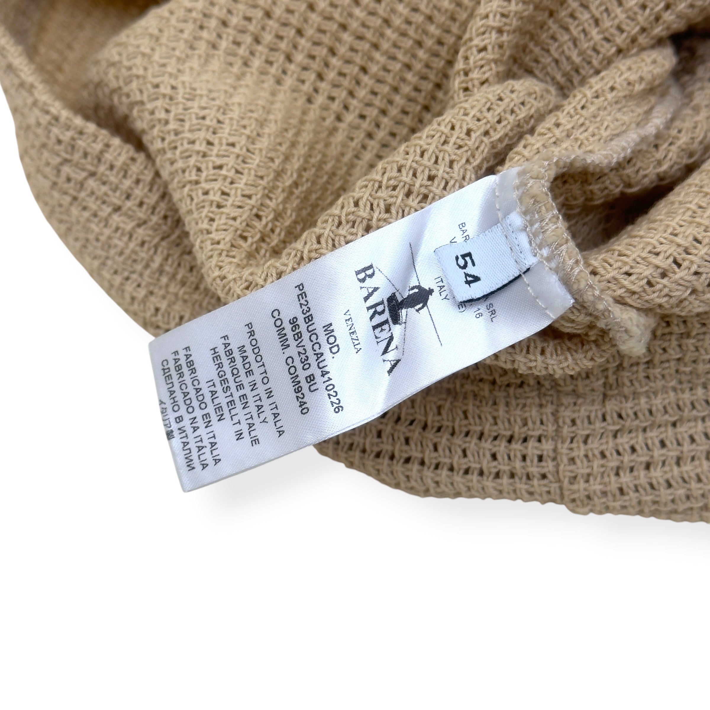 BARENA VENEZIA WAFFLE KNIT SHORT SLEEVE SHIRT BEIGE 54 / XL