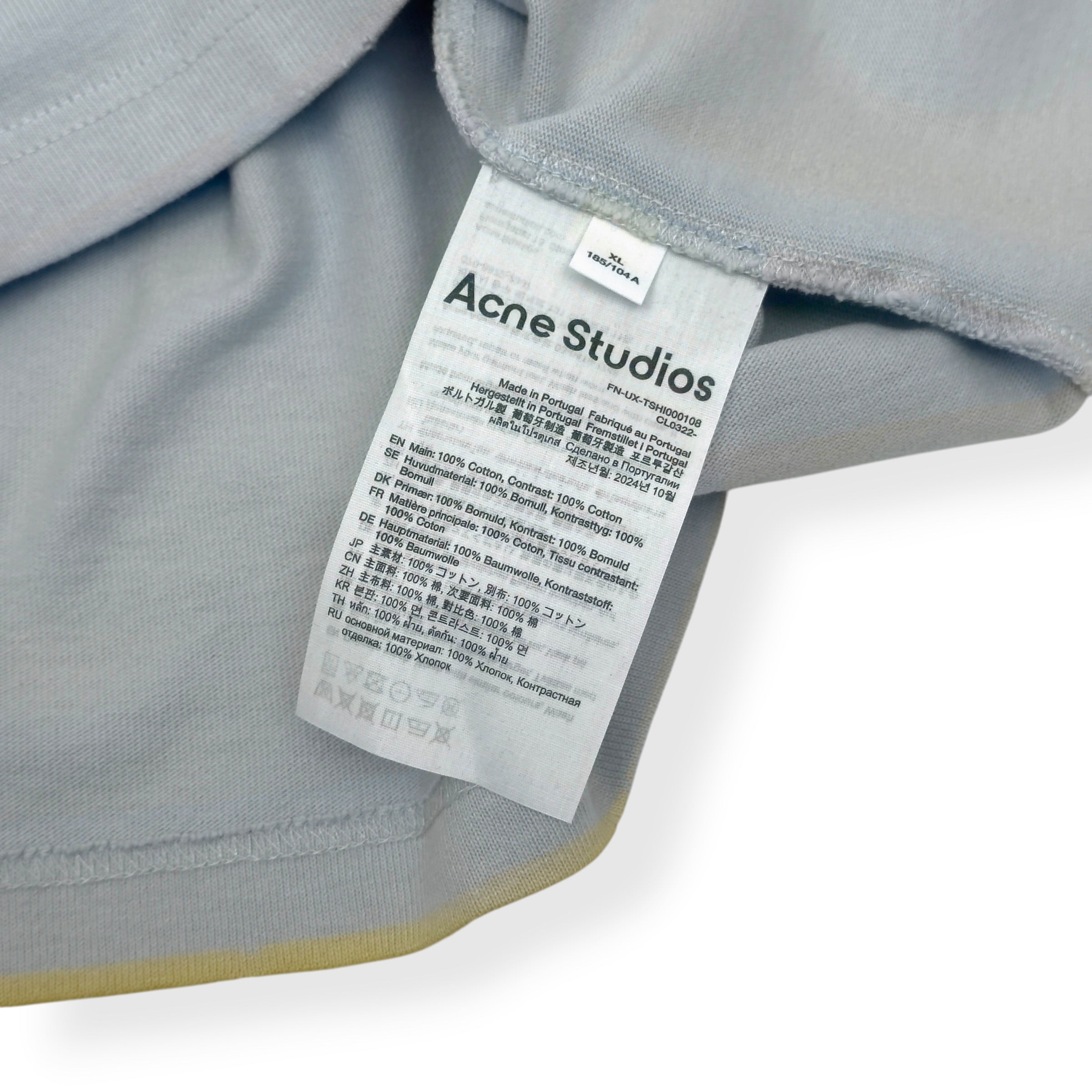 ACNE STUDIOS 1996 LOGO LONG SLEEVE T-SHIRT GREY XL
