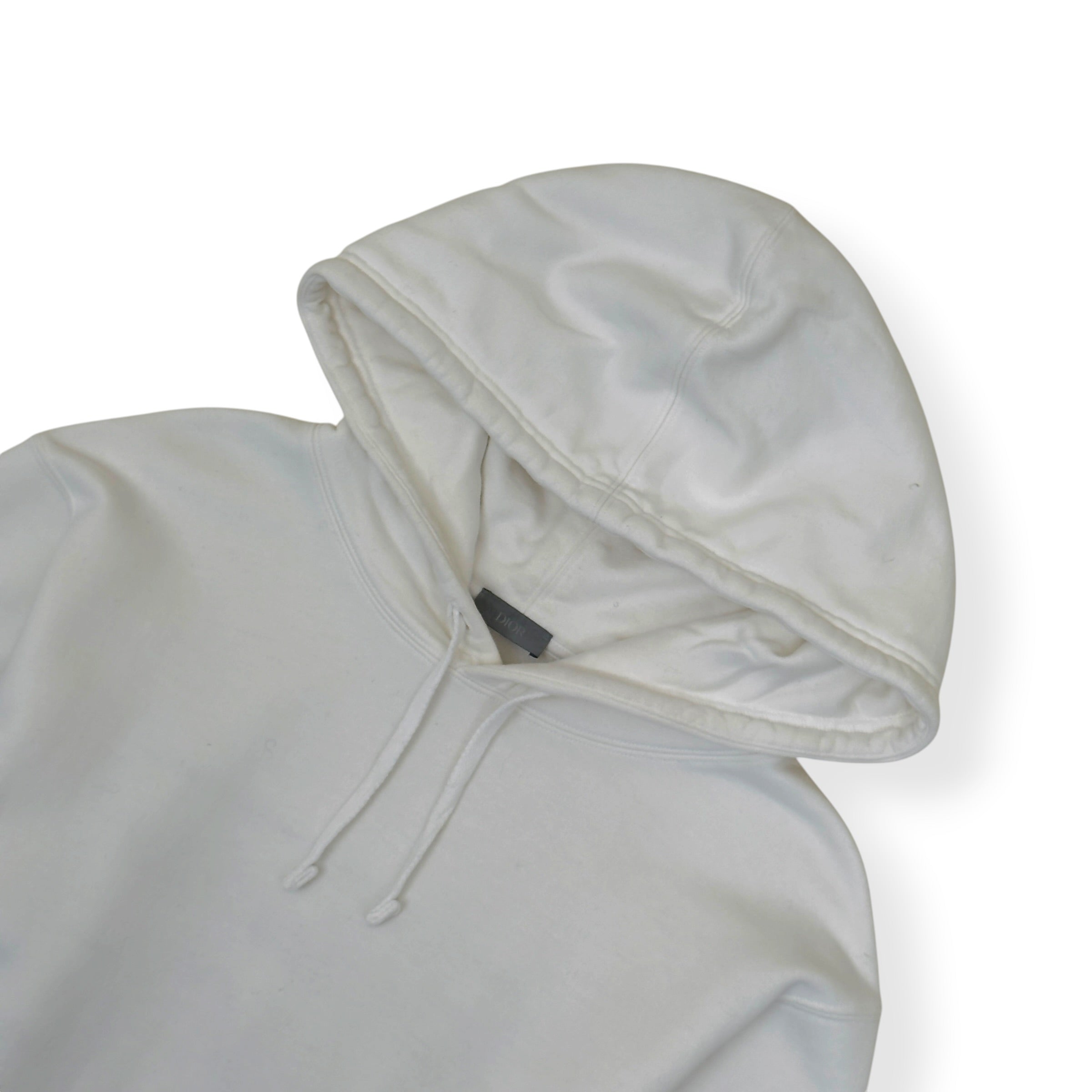 DIOR CHRISTIAN DIOR 1947 AVE MONTAIGNE HOODIE WHITE XL