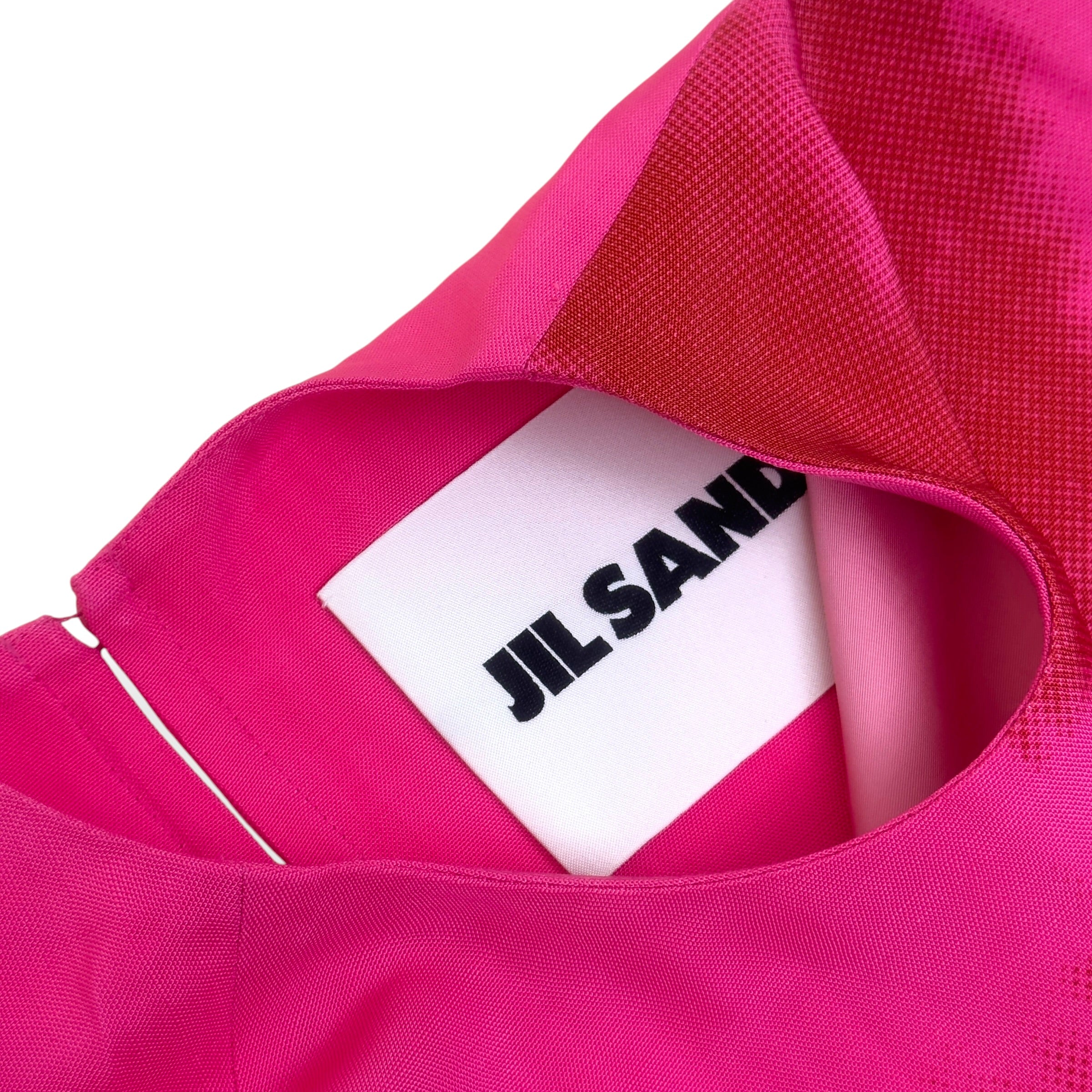 JIL SANDER WOLF PRINT TANK TOP PINK 50 / L