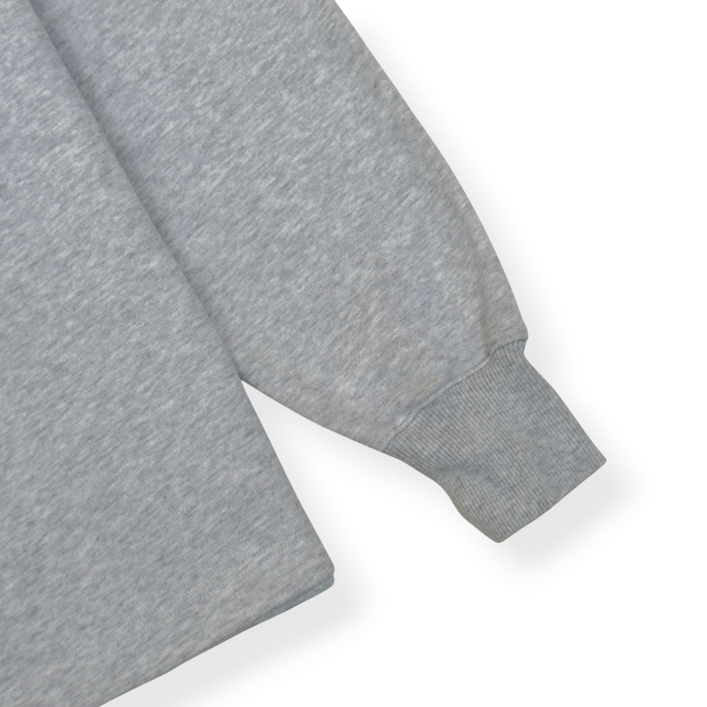 ACNE STUDIOS LOGO HENLEY SWEATSHIRT GREY L