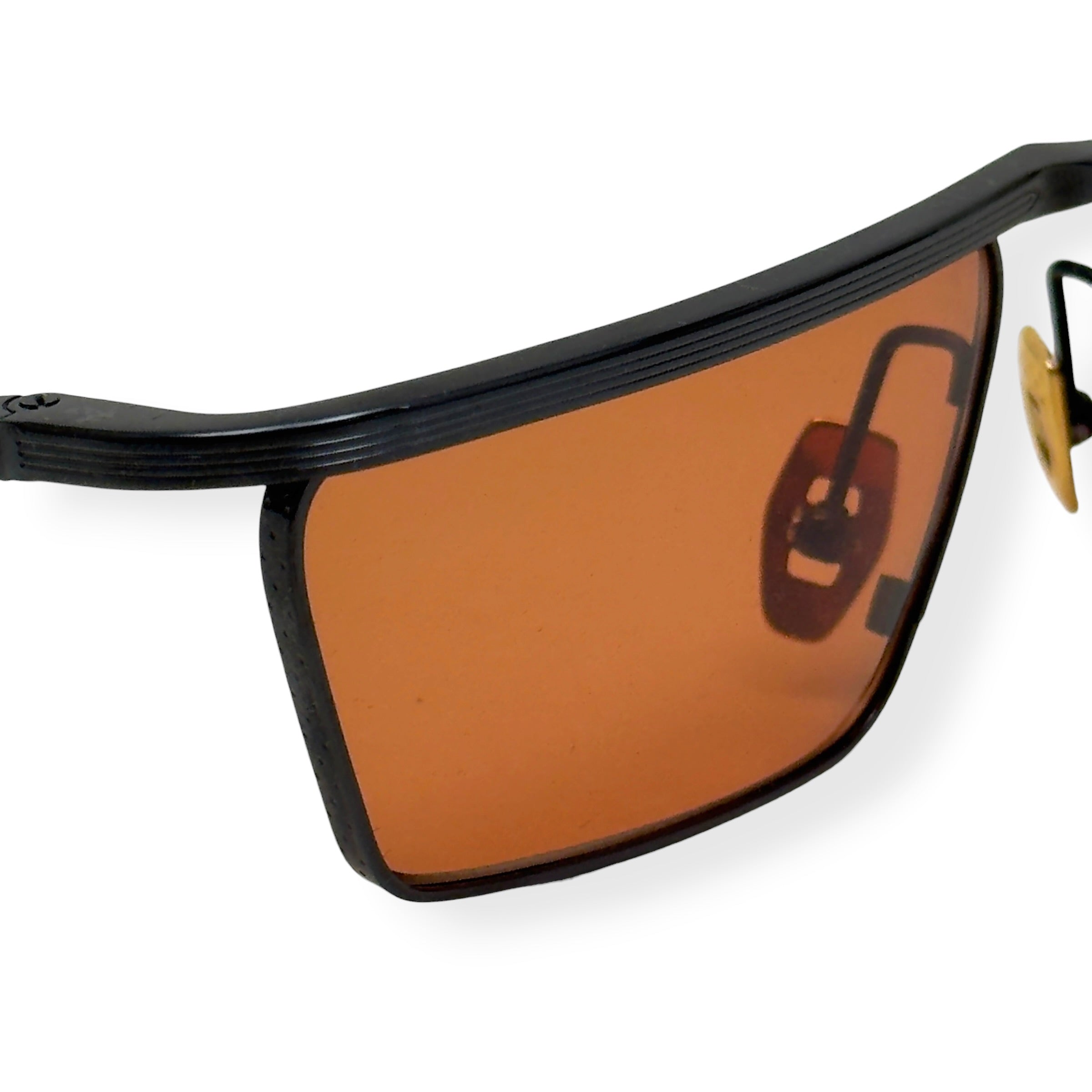 JACQUES MARIE MAGE BOGART LIMITED EDITION SUNGLASSES BLACK / ORANGE 143/200