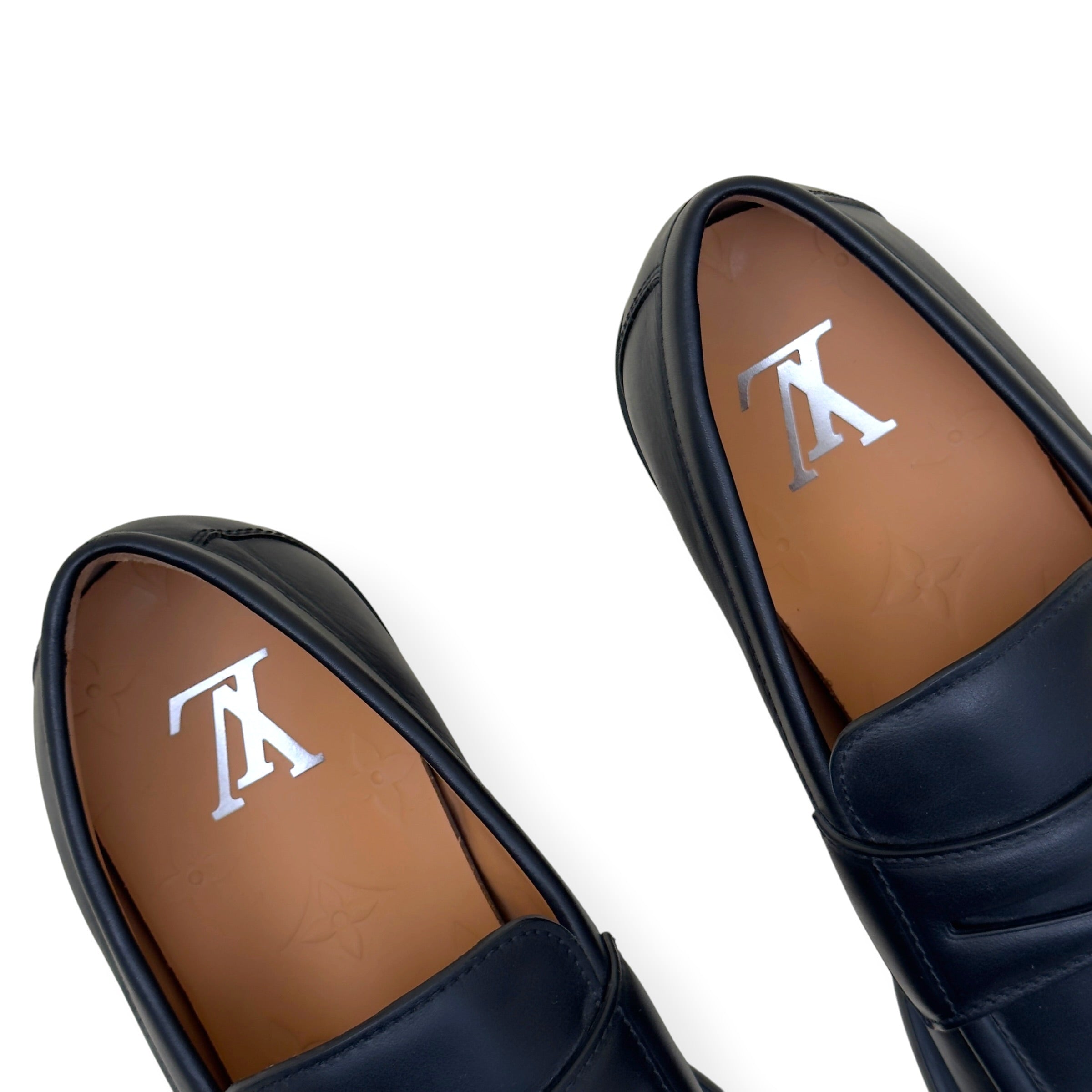 LOUIS VUITTON DANDY LEATHER LOAFER BLACK UK10