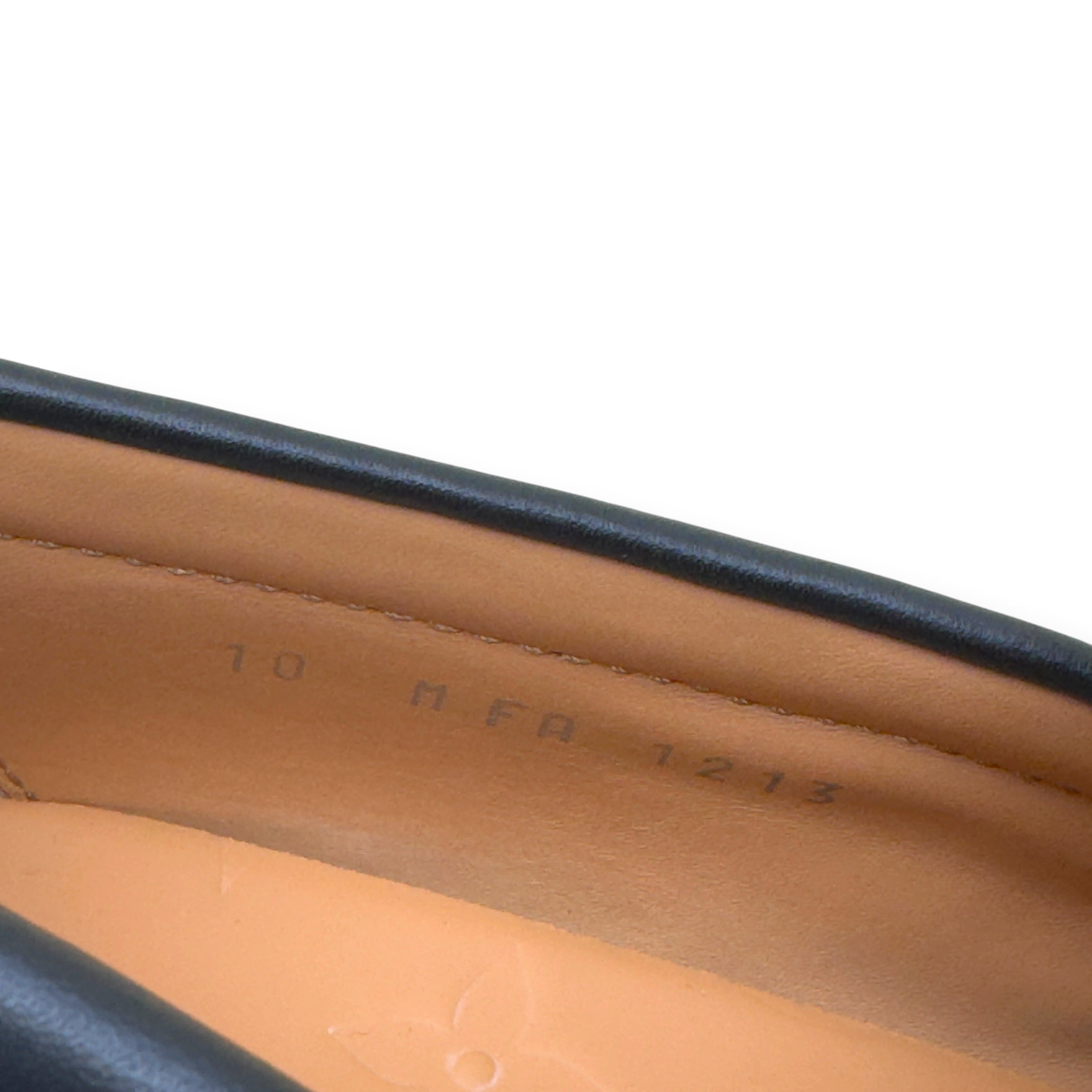 LOUIS VUITTON DANDY LEATHER LOAFER BLACK UK10