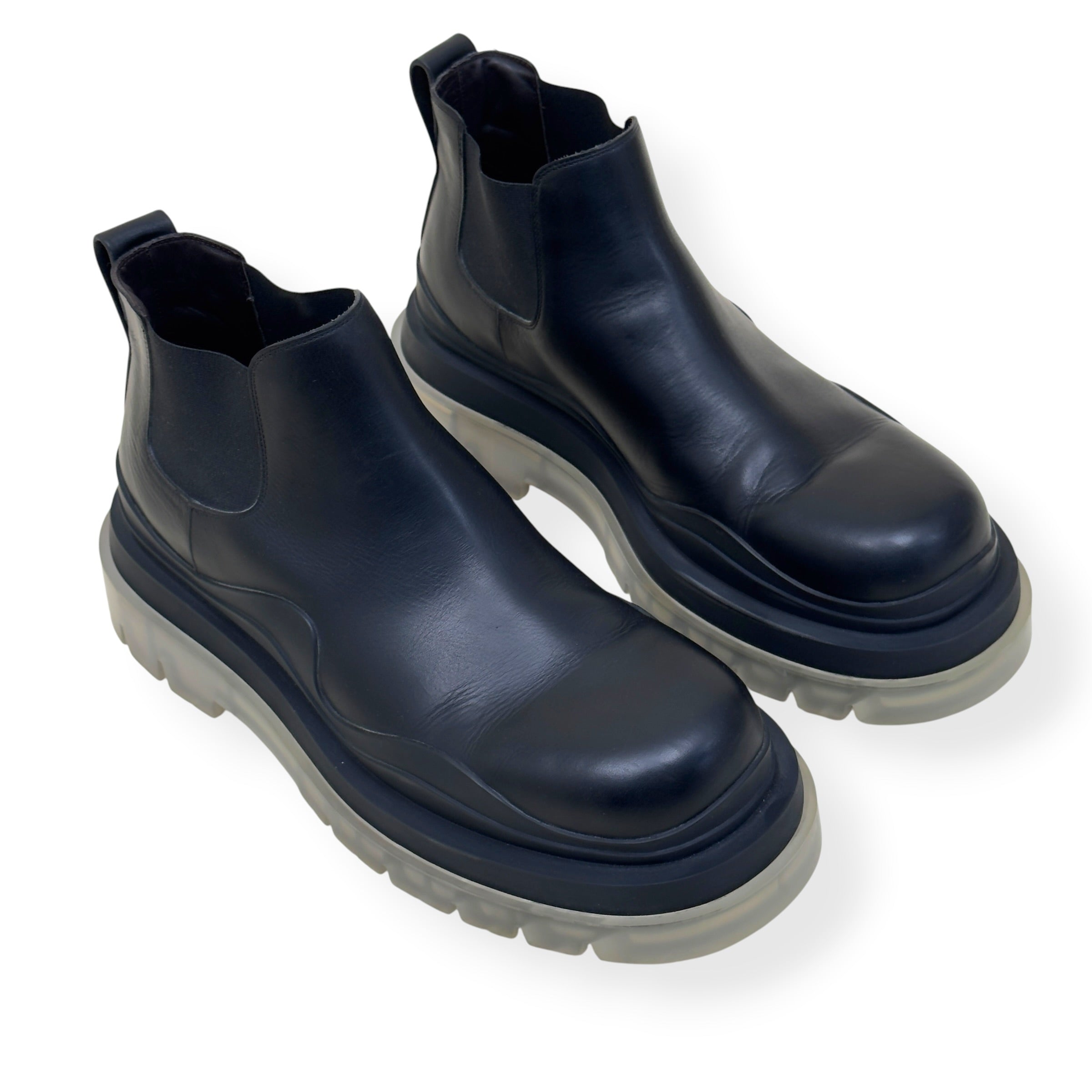 BOTTEGA VENETA TIRE CHELSEA BOOT BLACK 44 / UK10