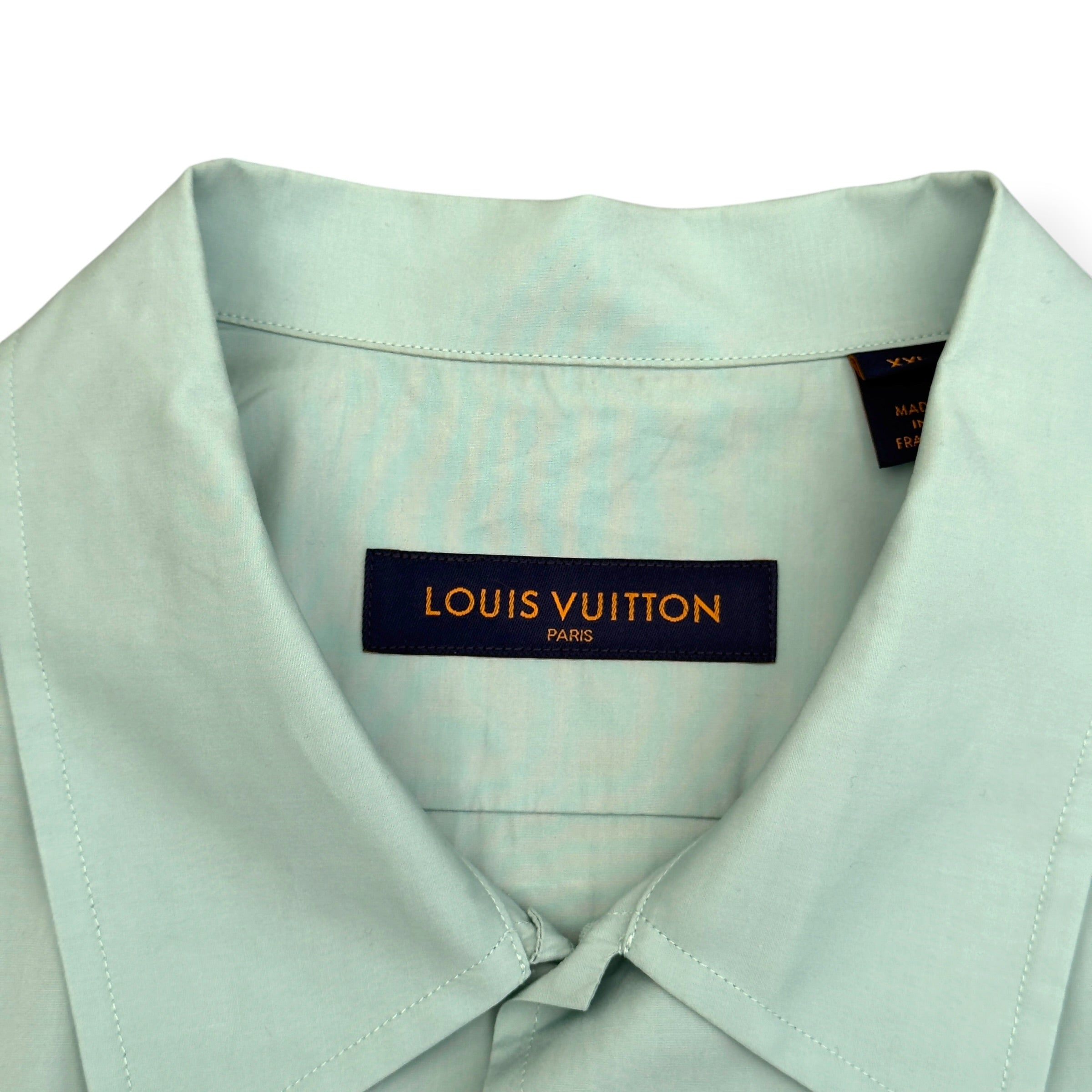 LOUIS VUITTON LV BIRD LOGO SHORT SLEEVE SHIRT MINT XXL