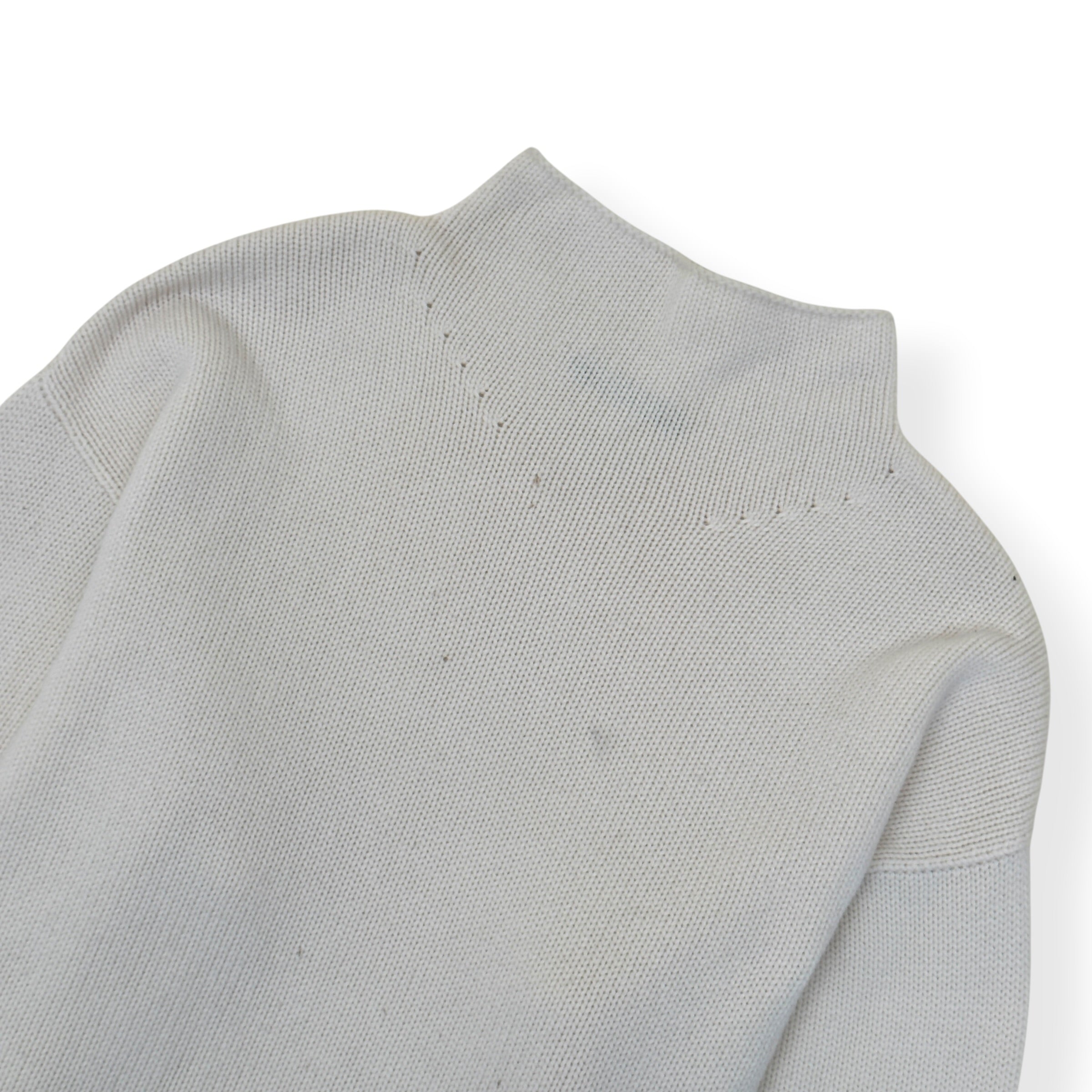 FEAR OF GOD MOCK NECK KNIT SWEATER CREAM XL