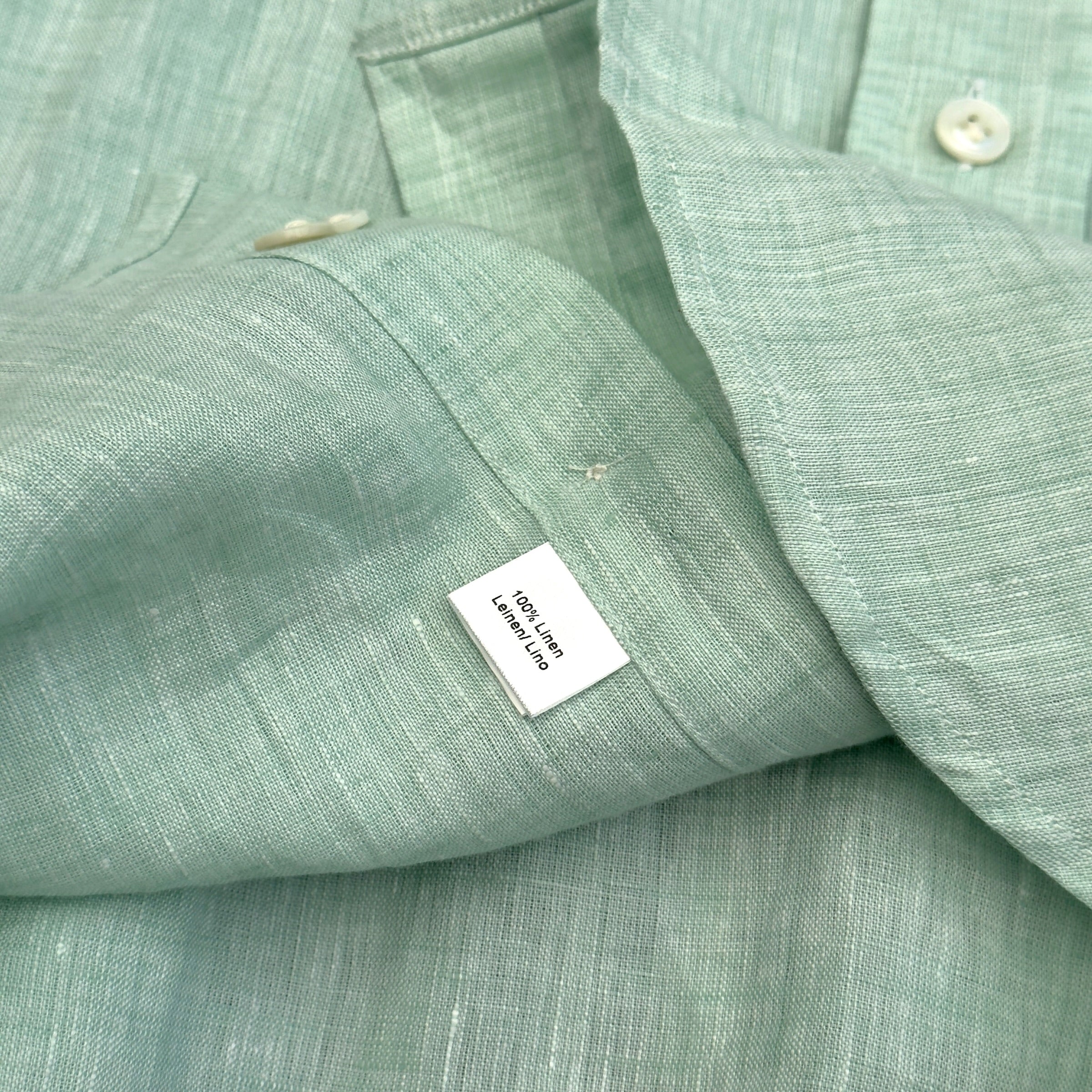 THOM SWEENEY LINEN SHIRT MINT 16 / L