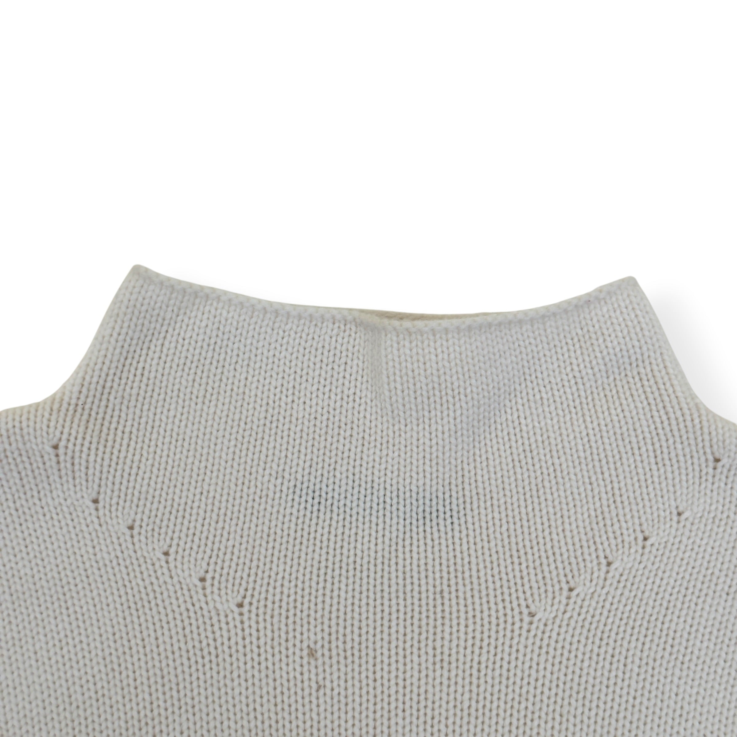 FEAR OF GOD MOCK NECK KNIT SWEATER CREAM XL