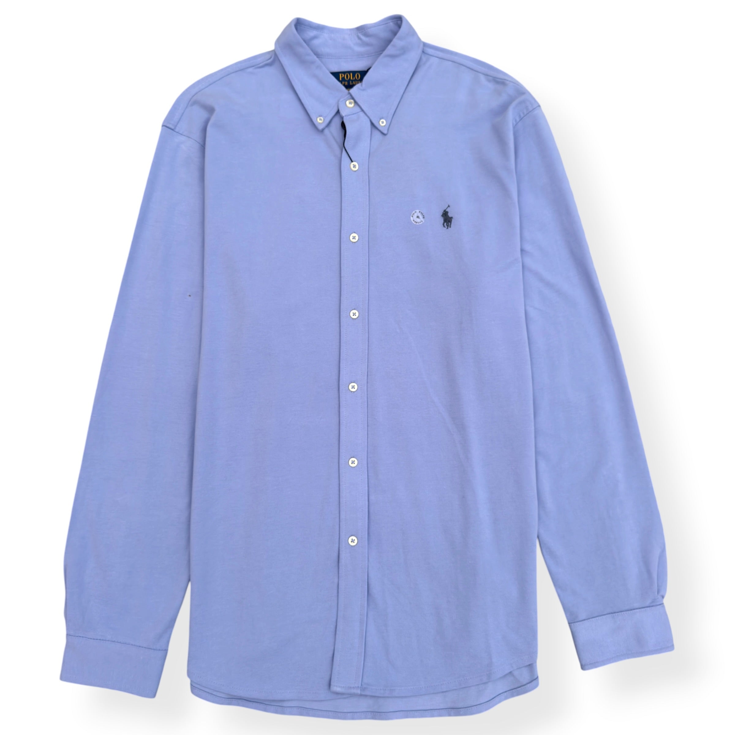 POLO RALPH LAUREN FEATHERWEIGHT MESH SHIRT BLUE XL