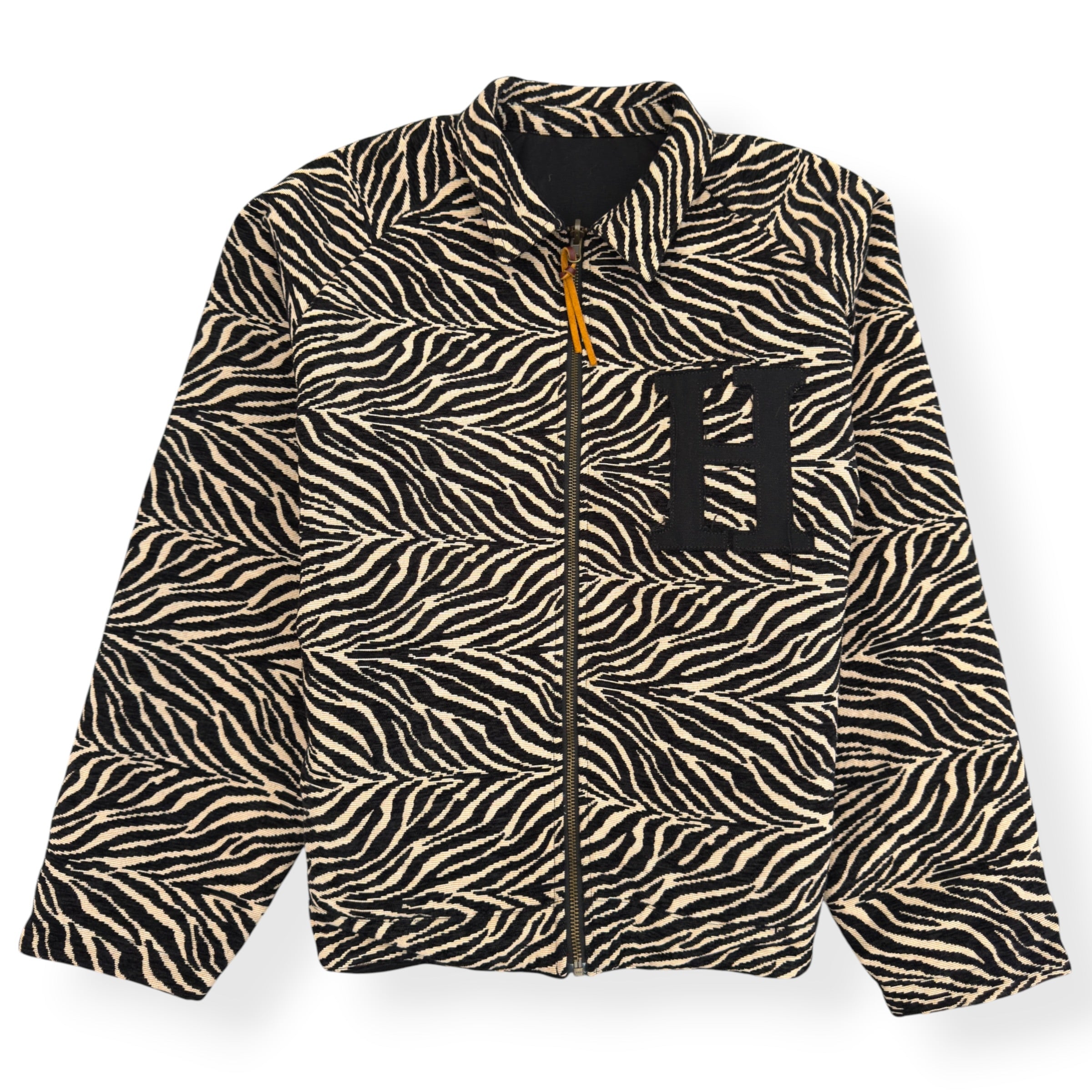 HONOR THE GIFT REVERSIBLE ZEBRA WORK JACKET BLACK M