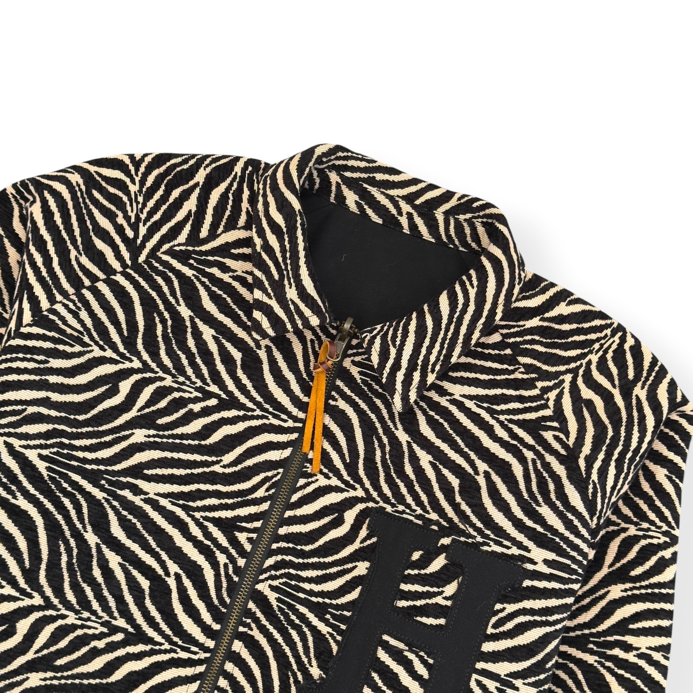 HONOR THE GIFT REVERSIBLE ZEBRA WORK JACKET BLACK M