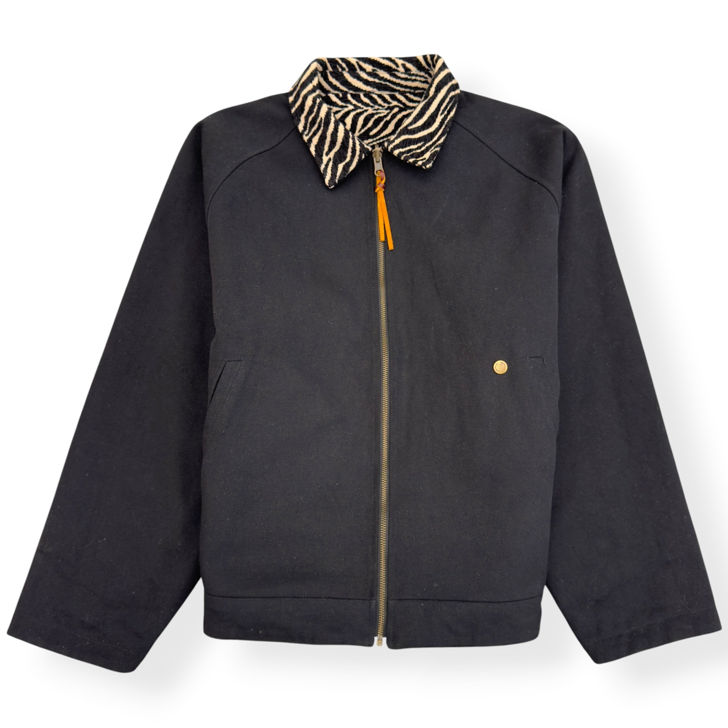 HONOR THE GIFT REVERSIBLE ZEBRA WORK JACKET BLACK M