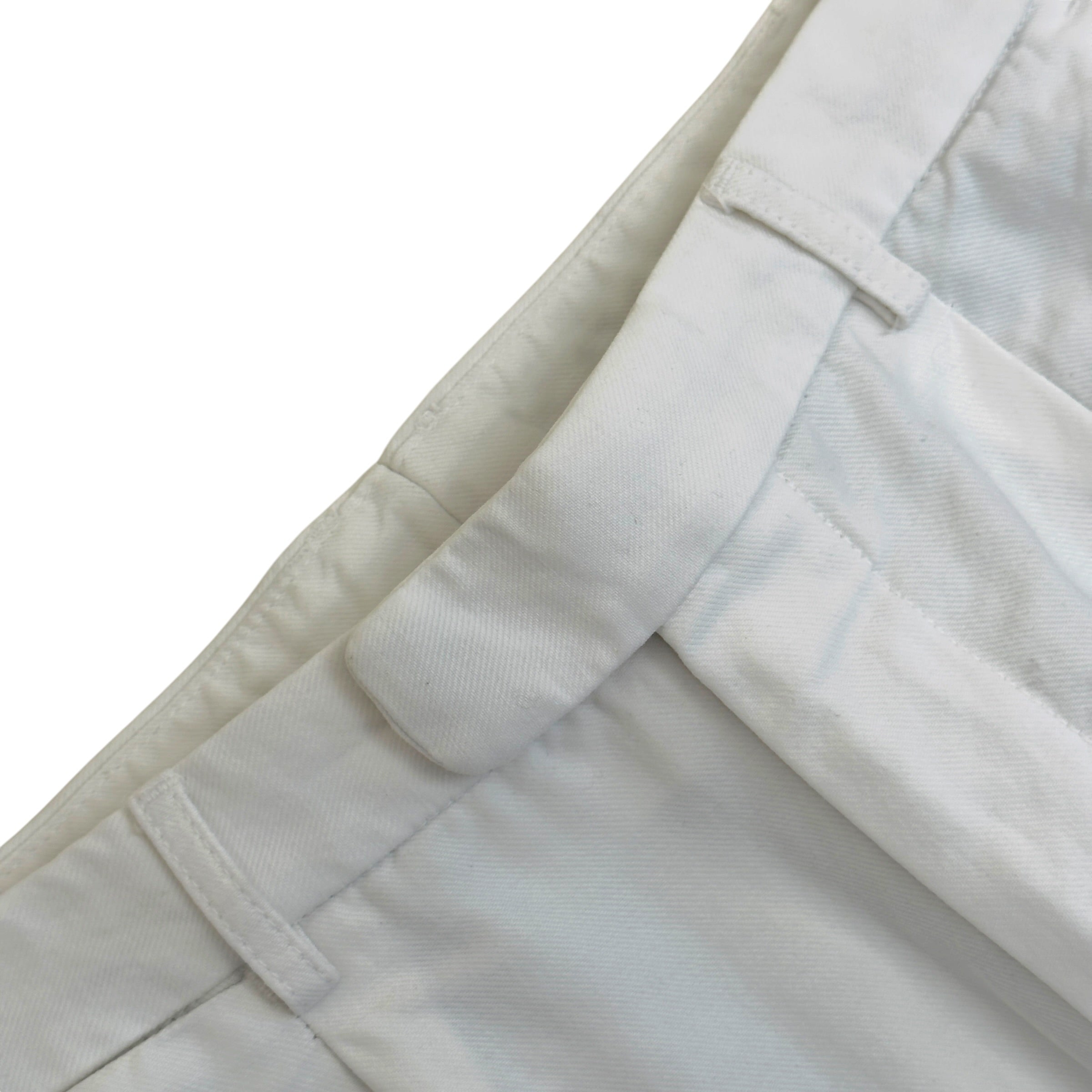 THOM SWEENEY TAILORED TROUSERS WHITE 50 / M