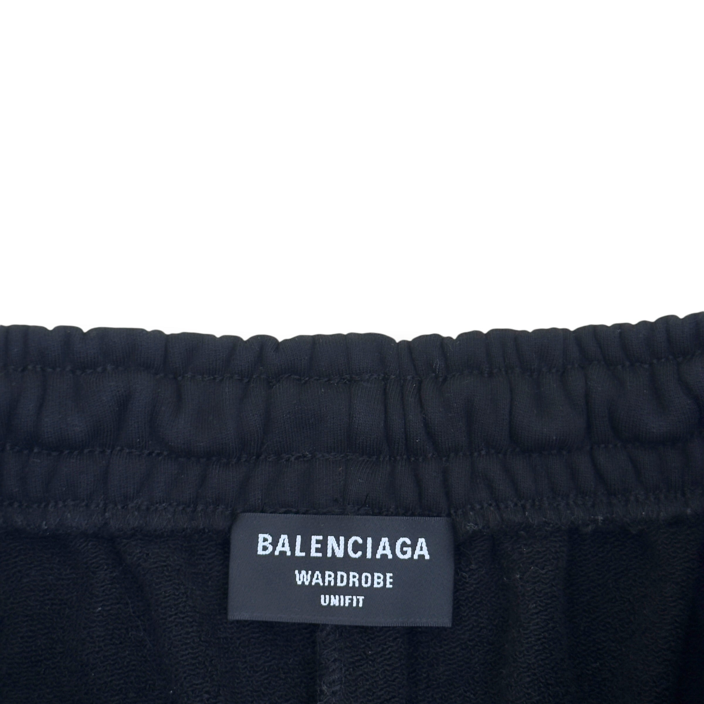 BALENCIAGA POLITICAL CAMPAIGN SWEAT SHORTS BLACK S