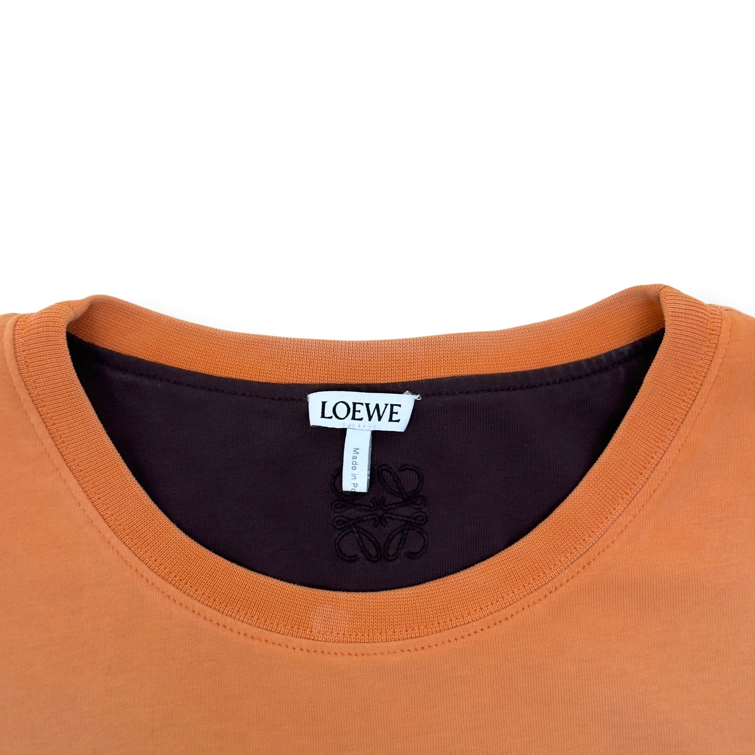 LOEWE ANAGRAM RELAXED FIT T-SHIRT ORANGE XL