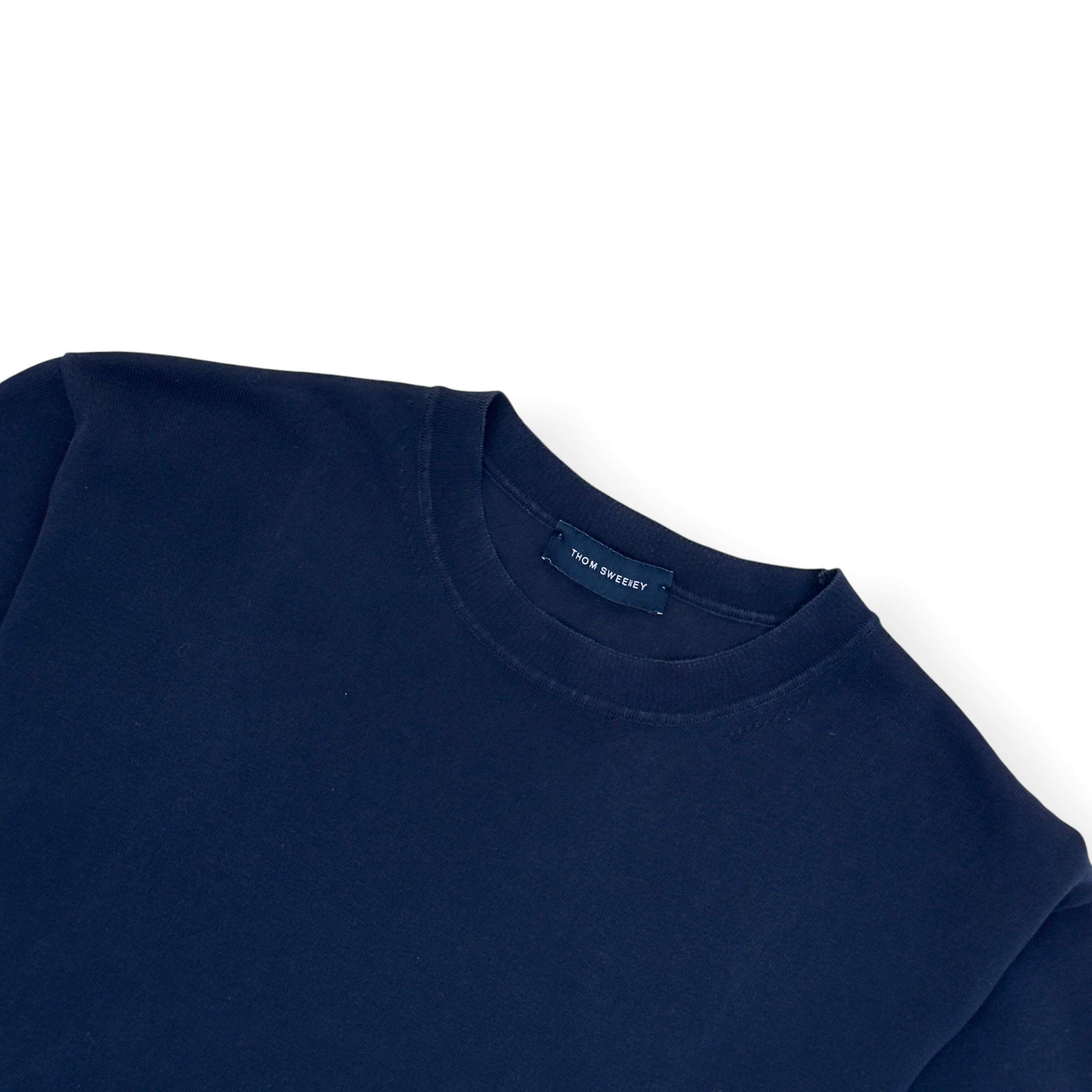 THOM SWEENEY COTTON CLASSIC T-SHIRT NAVY L