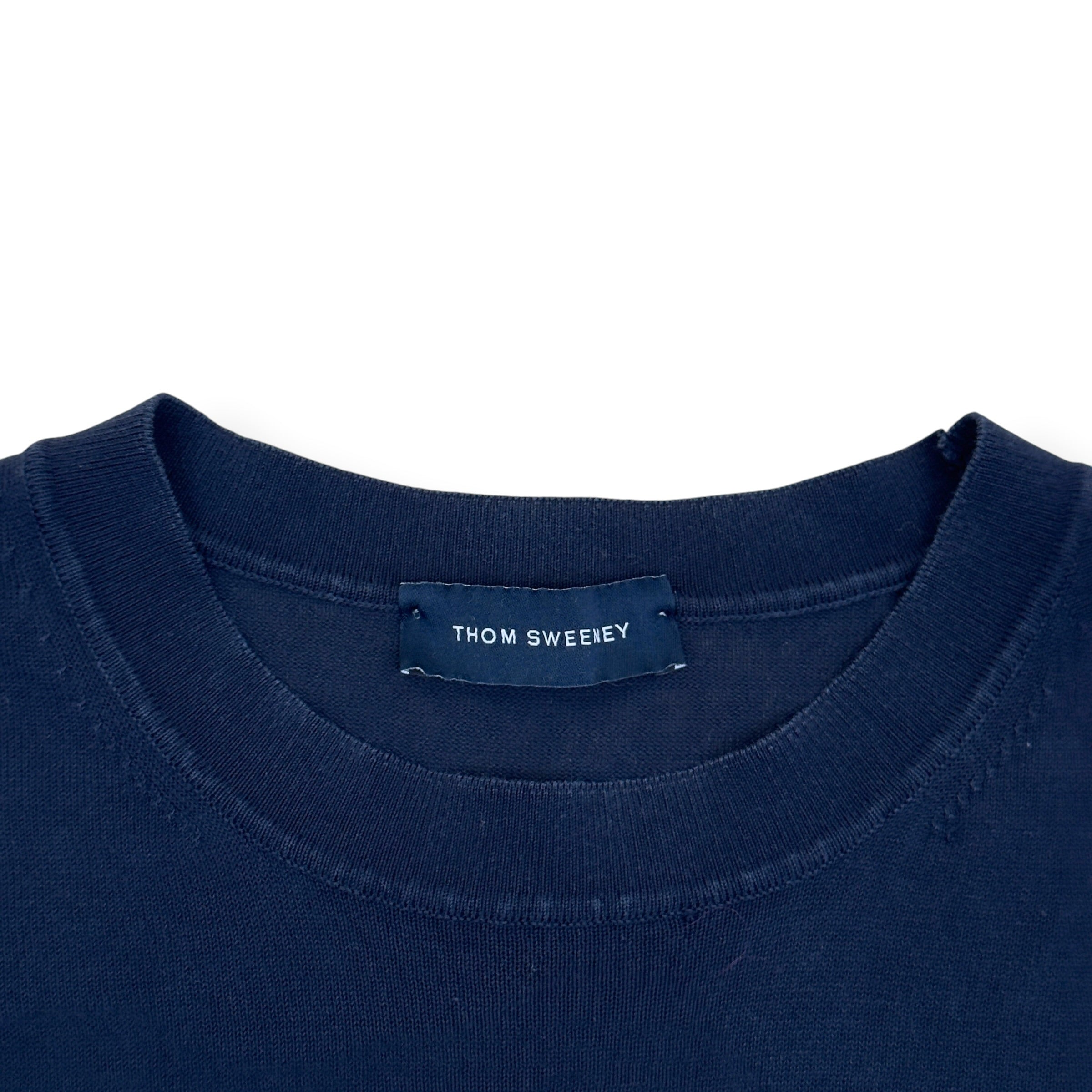 THOM SWEENEY COTTON CLASSIC T-SHIRT NAVY L