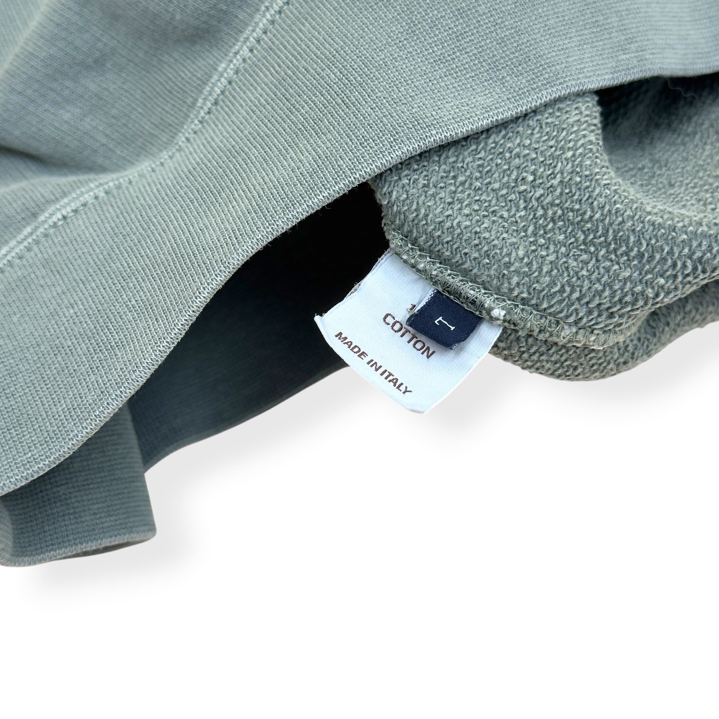 THOM SWEENEY COTTON RAGLAN SWEATSHIRT SAGE L
