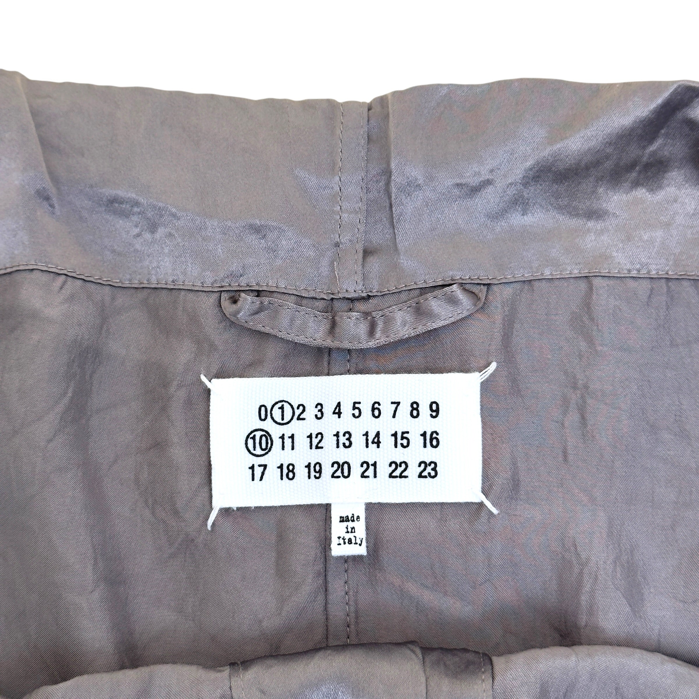 MAISON MARGIELA OVERSIZED SATIN DRAWSTRING TROUSERS SAGE 48 / M
