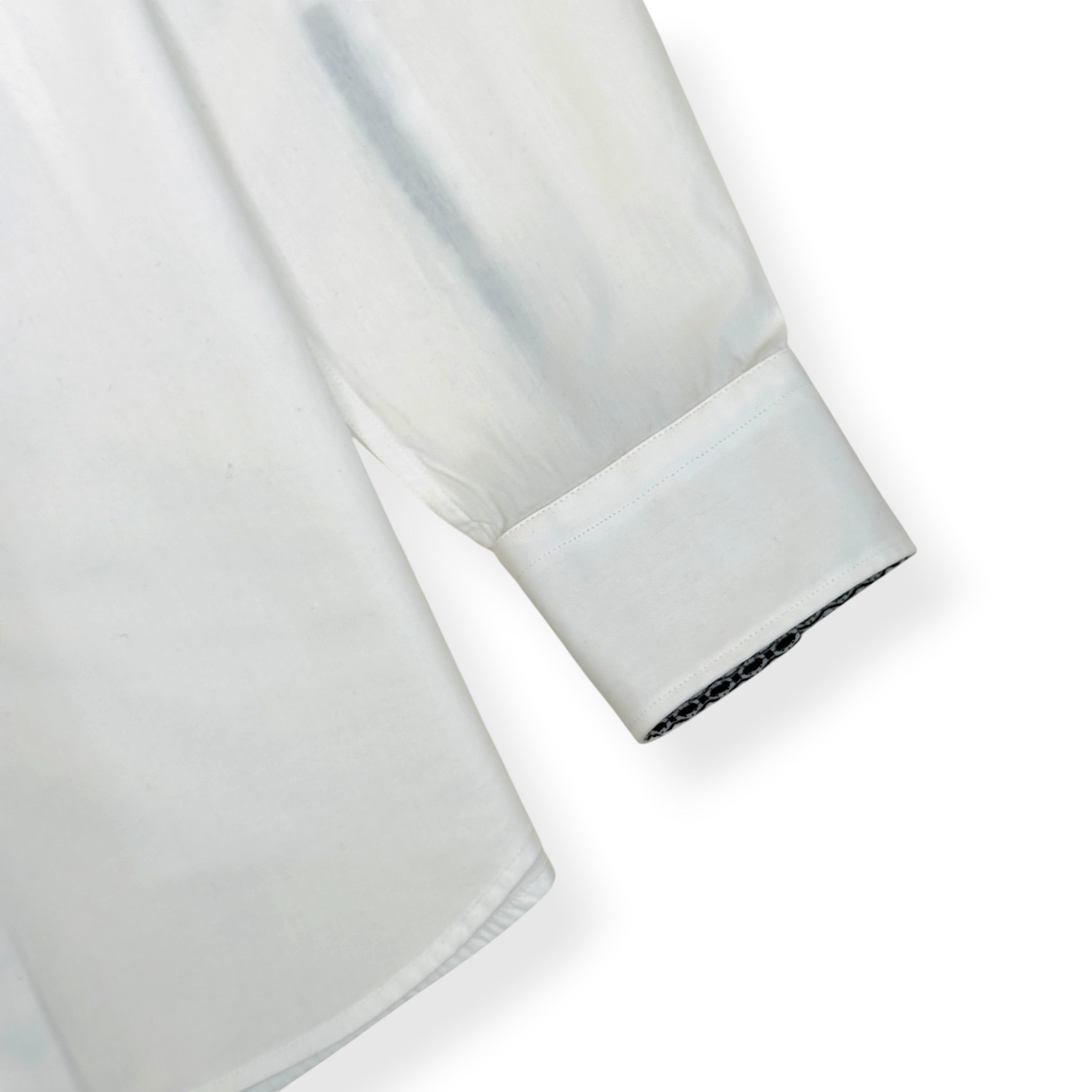 HUGO BOSS SLIM FIT COTTON SHIRT WHITE S