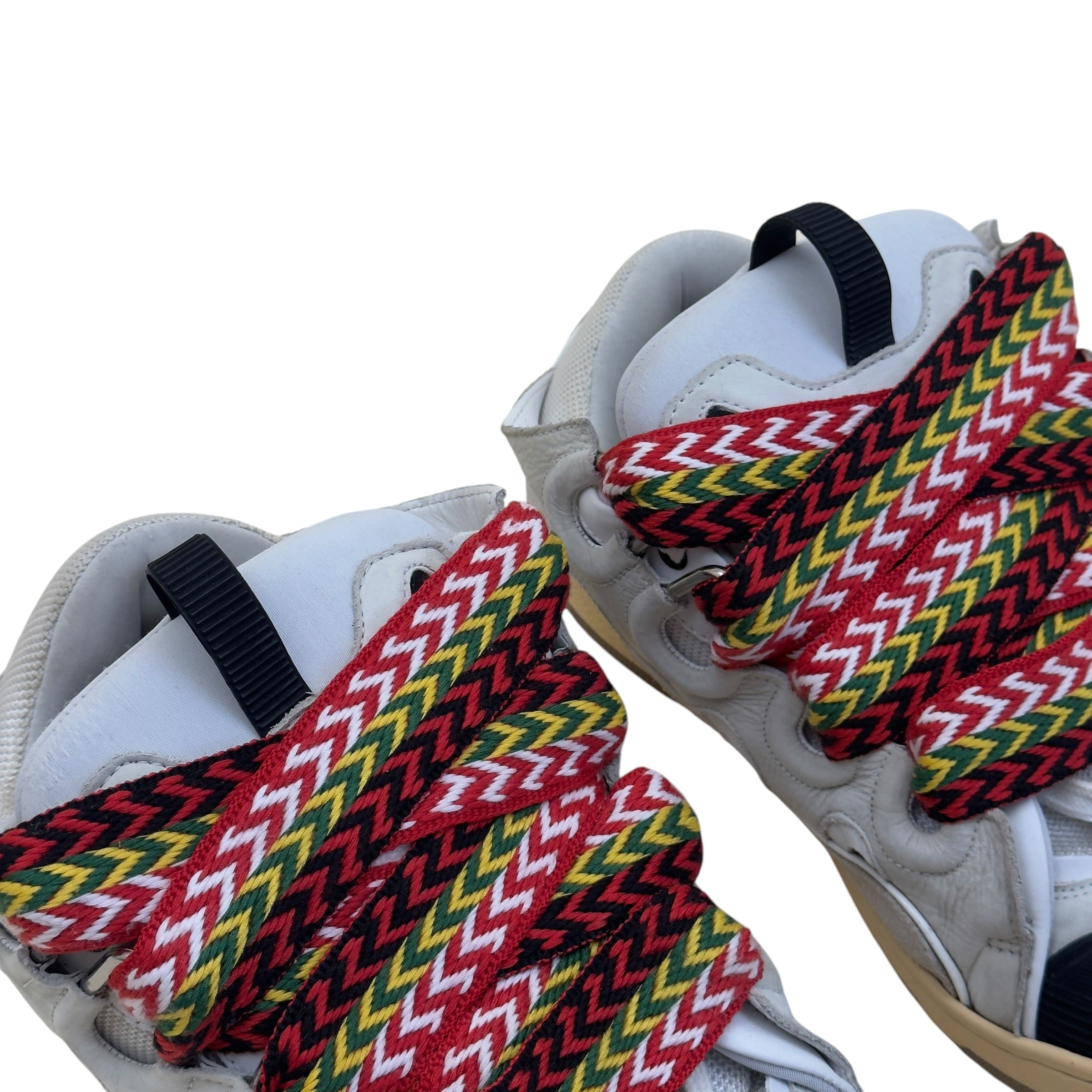 LANVIN CURB LEATHER SNEAKER WHITE / BLACK 43 / UK9