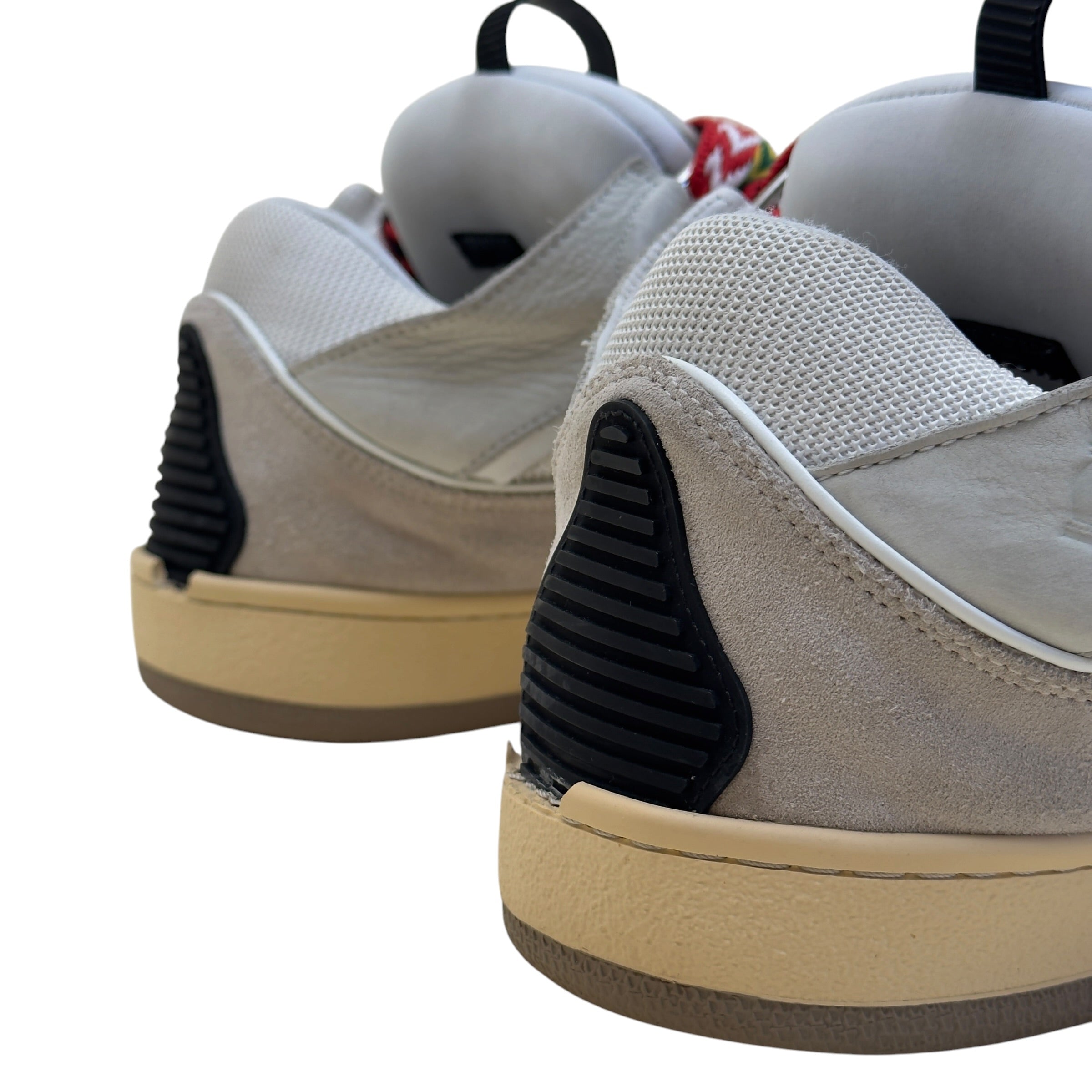 LANVIN CURB LEATHER SNEAKER WHITE / BLACK 43 / UK9